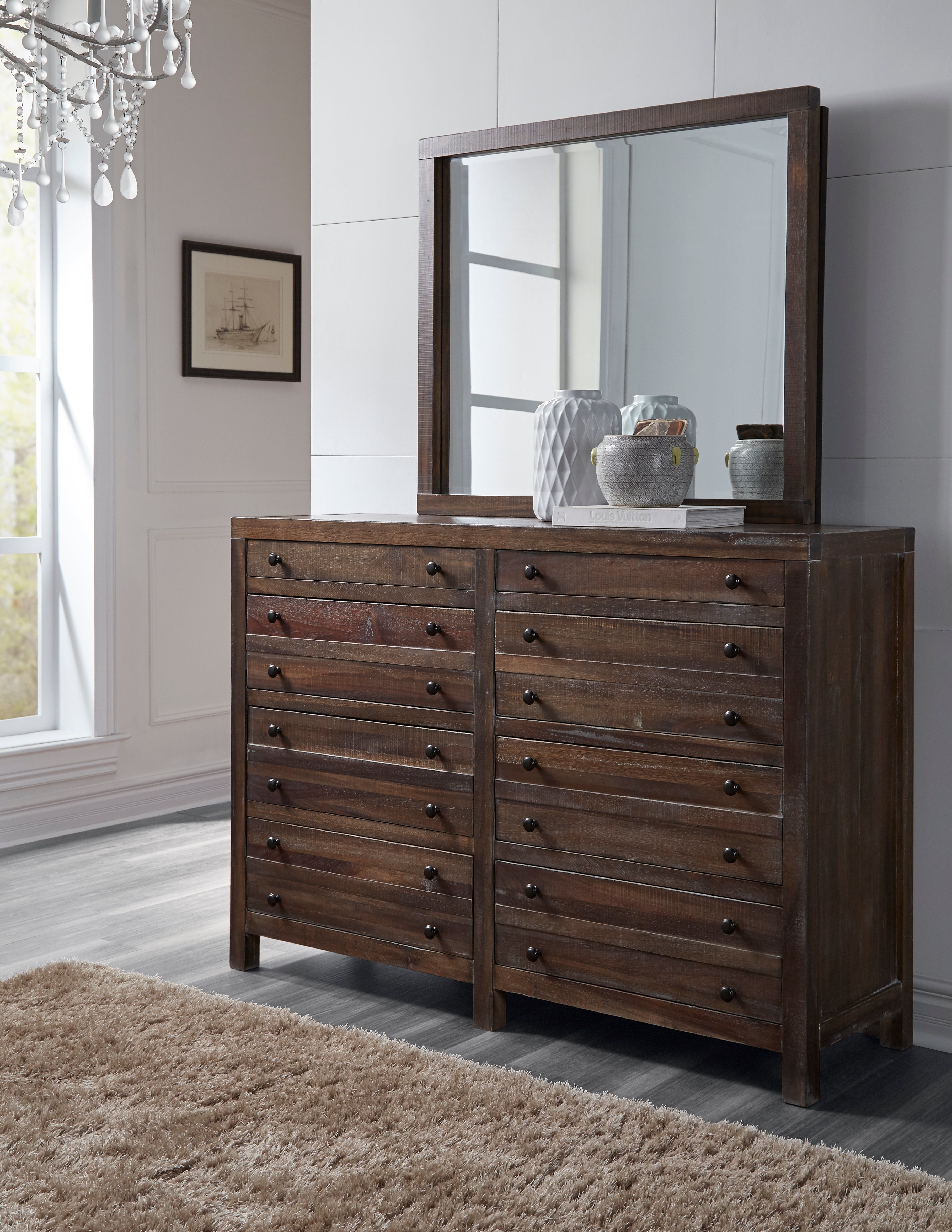 Townsend Eight Drawer Solid Wood Dresser in Java - What A Room