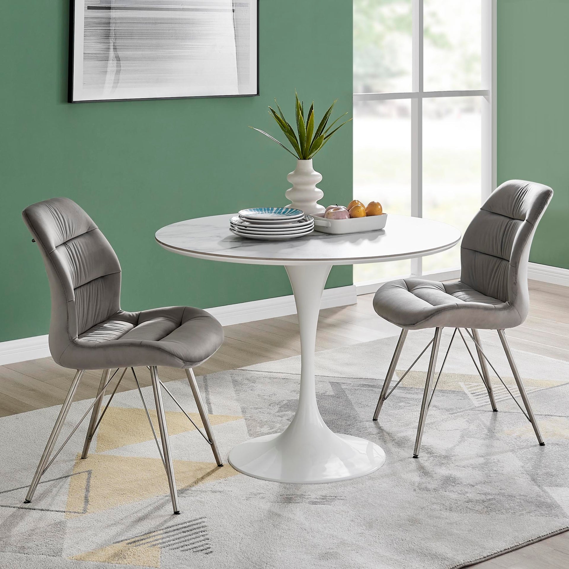 Raven  Velvet Dining Side Chair (Set of 2) - What A Room
