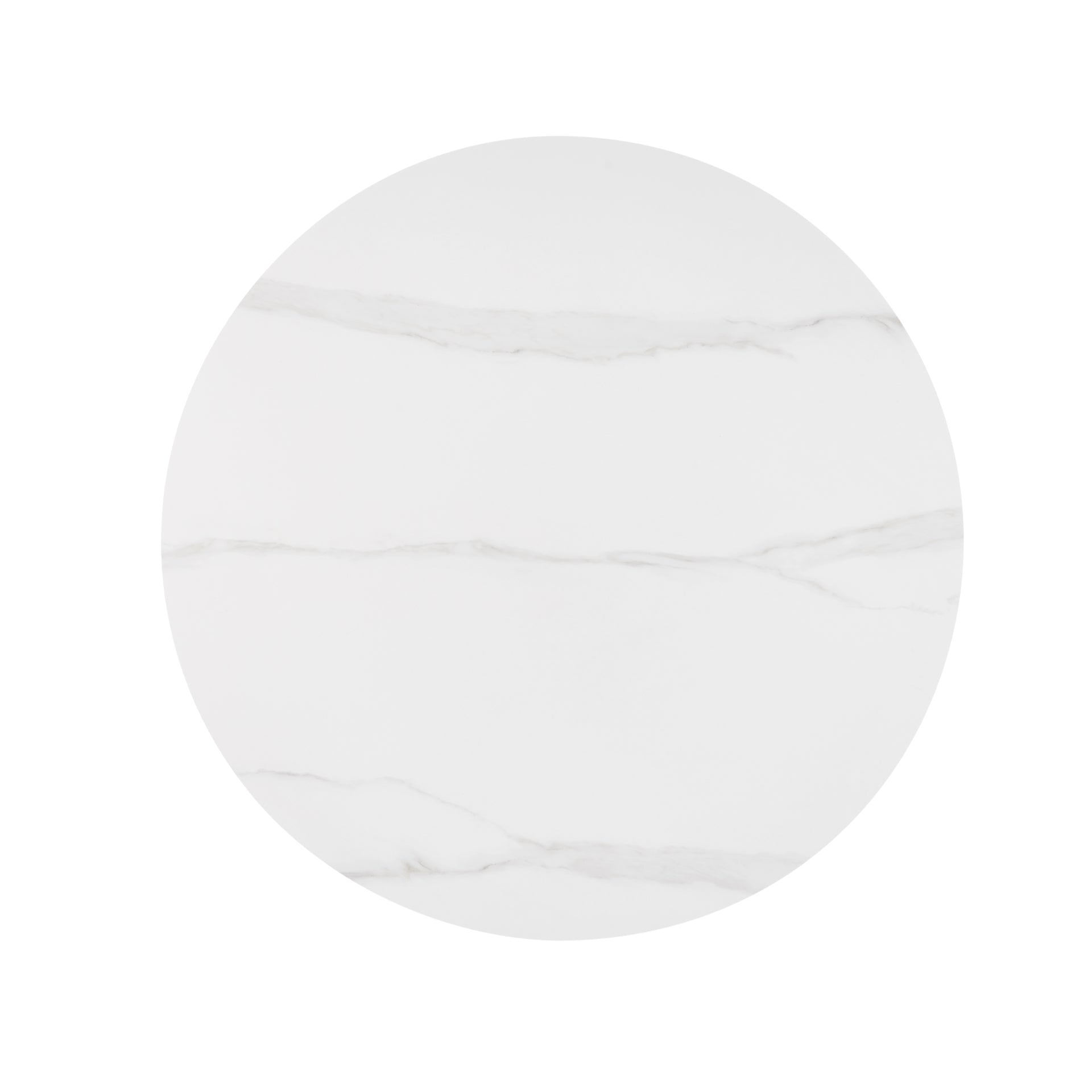 Geneva  Ceramic Top 51" Round Dining Table w/ Gold Trim - What A Room