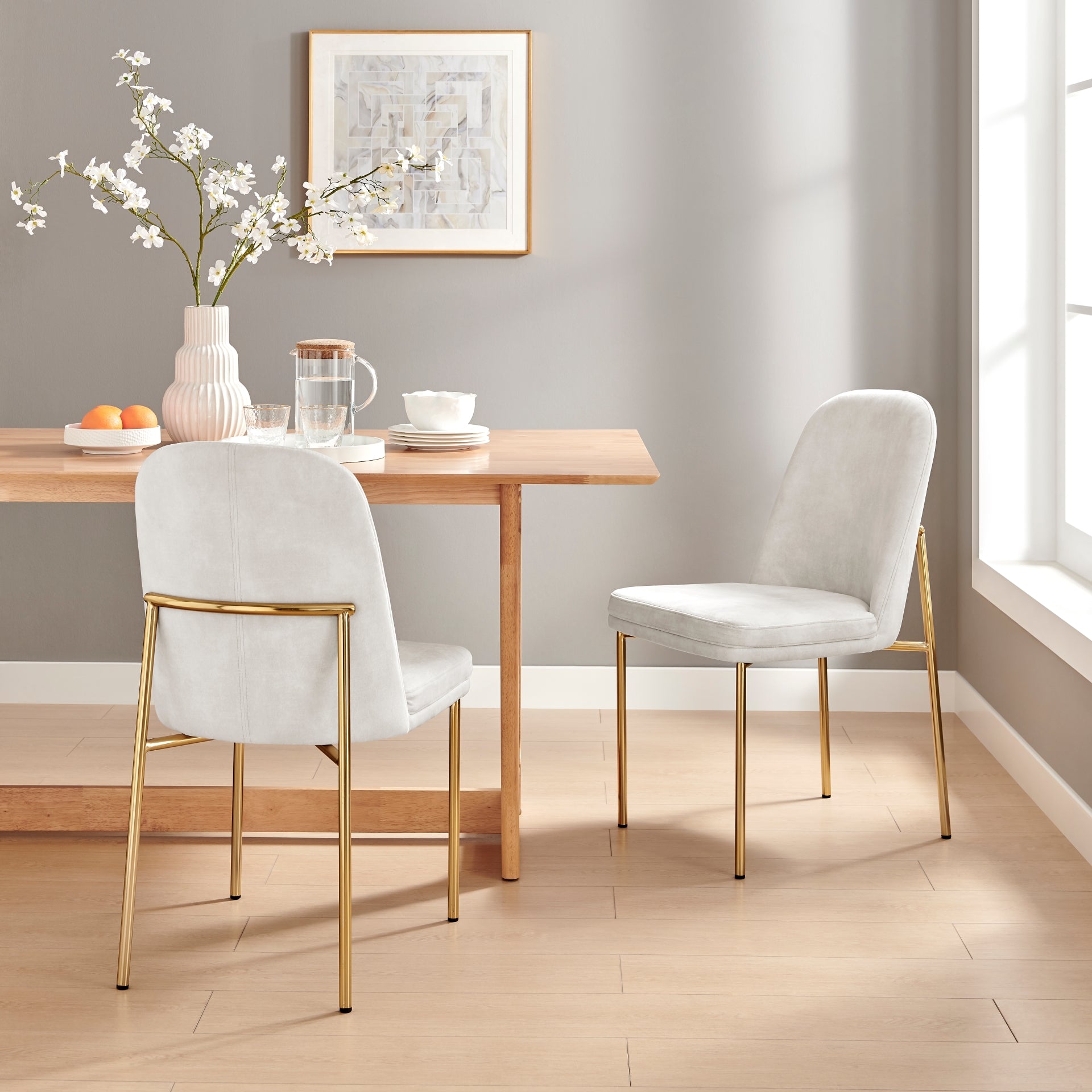 Keisha  Velvet Dining Side Chair (Set of 2) - What A Room