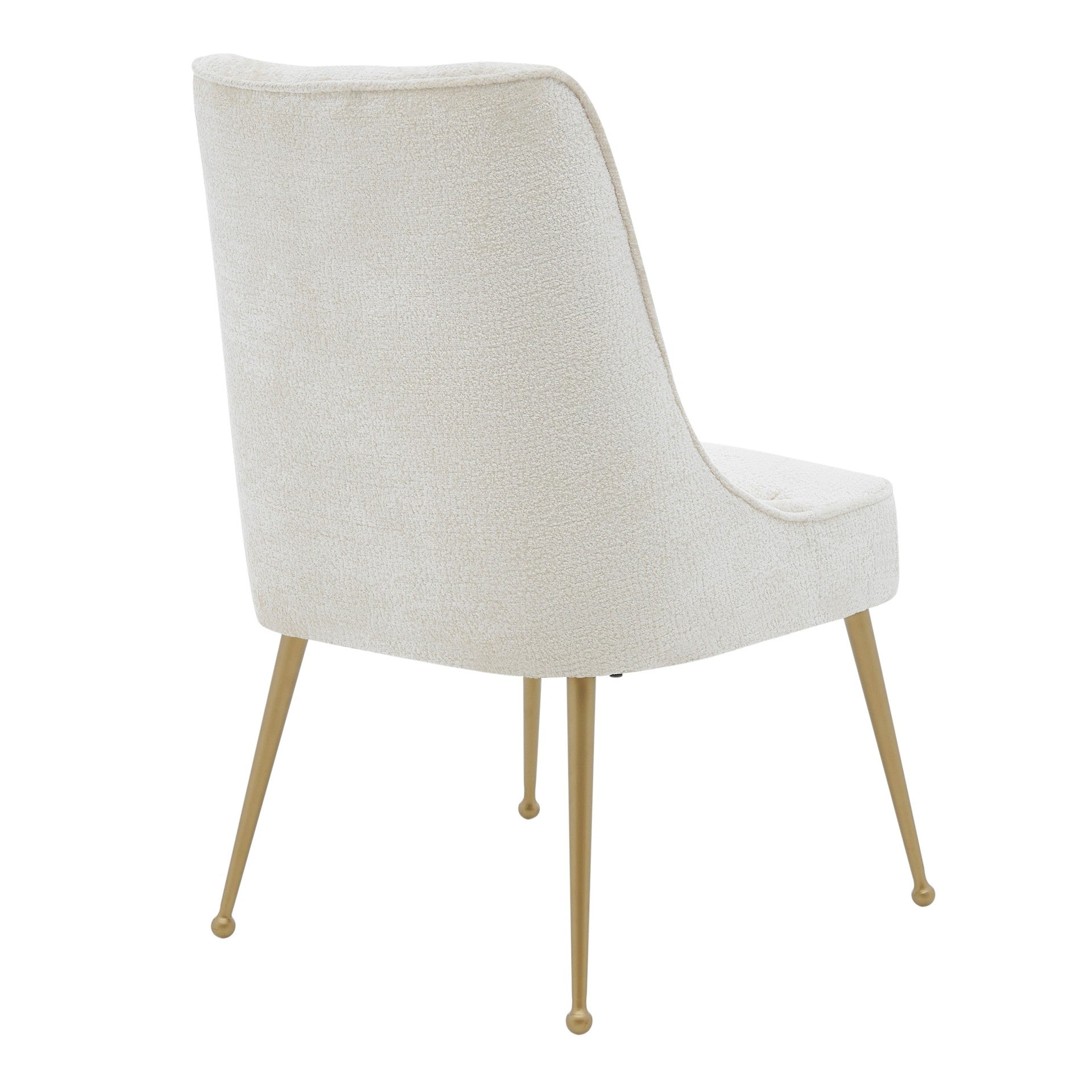 Cedric  Fabric Dining Side Chair Gold Legs (Set of 2) - What A Room