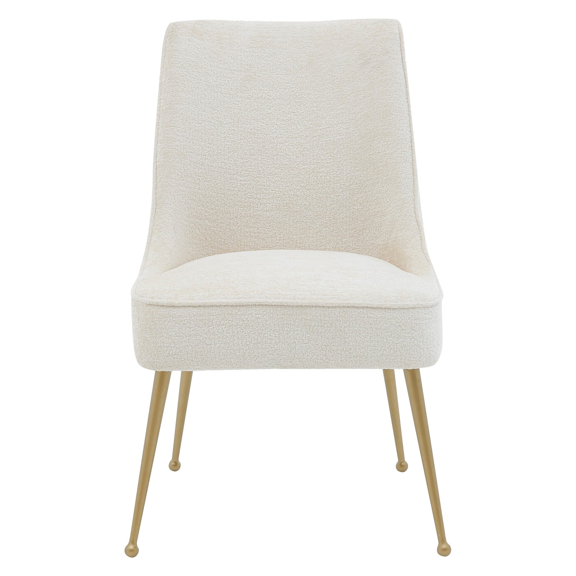 Cedric  Fabric Dining Side Chair Gold Legs (Set of 2) - What A Room