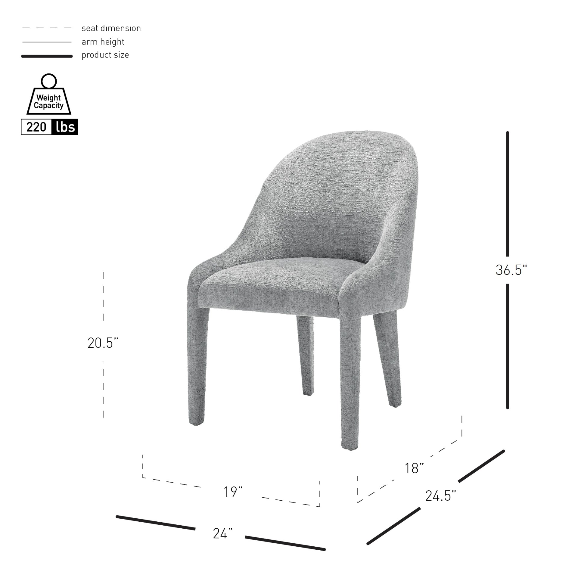 Stacy Fabric Dining Side Chair - What A Room