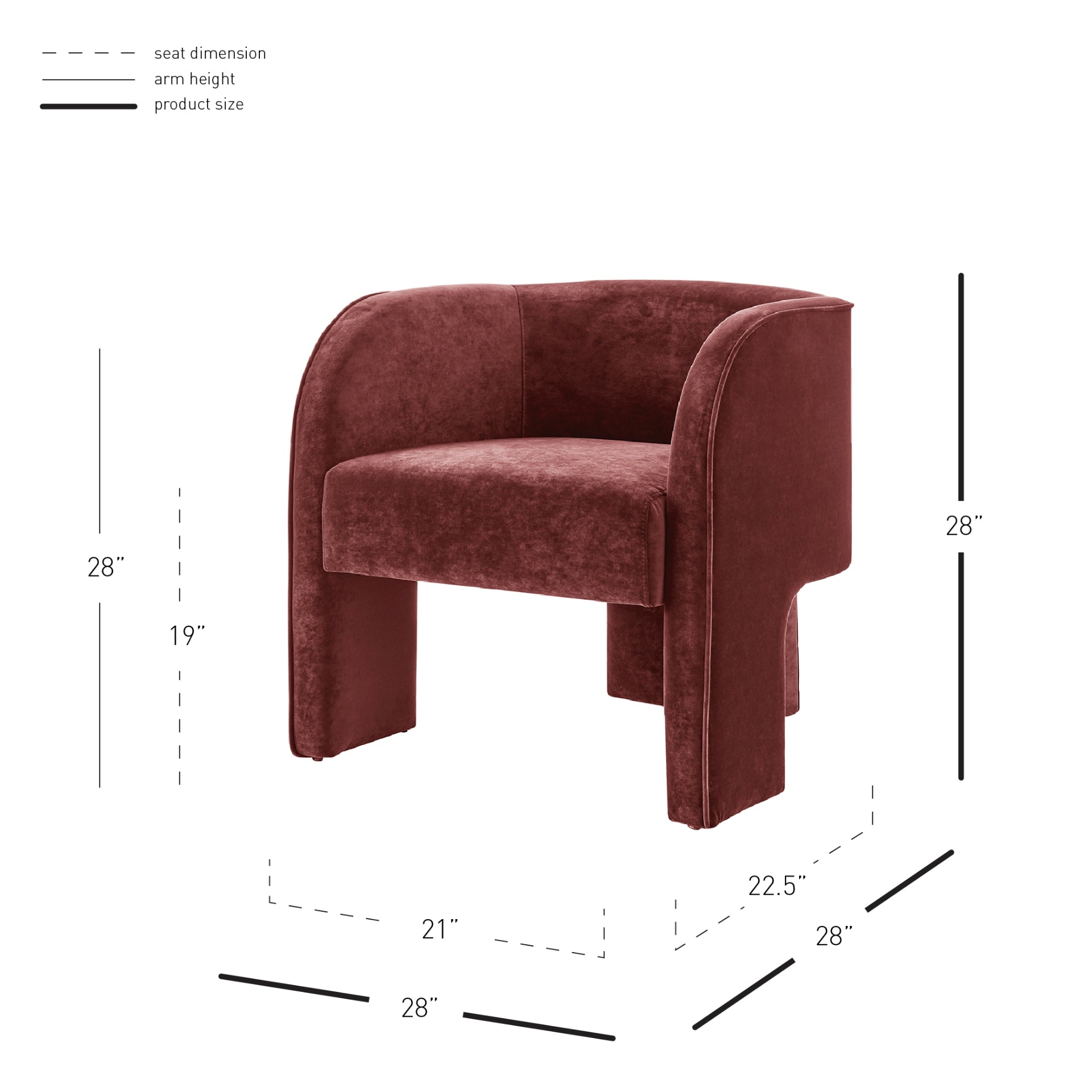 Matteo Velvet Accent Arm Chair - What A Room