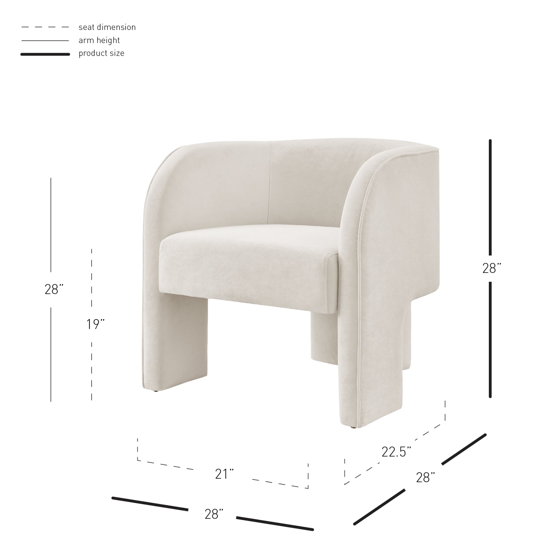 Matteo Velvet Accent Arm Chair - What A Room