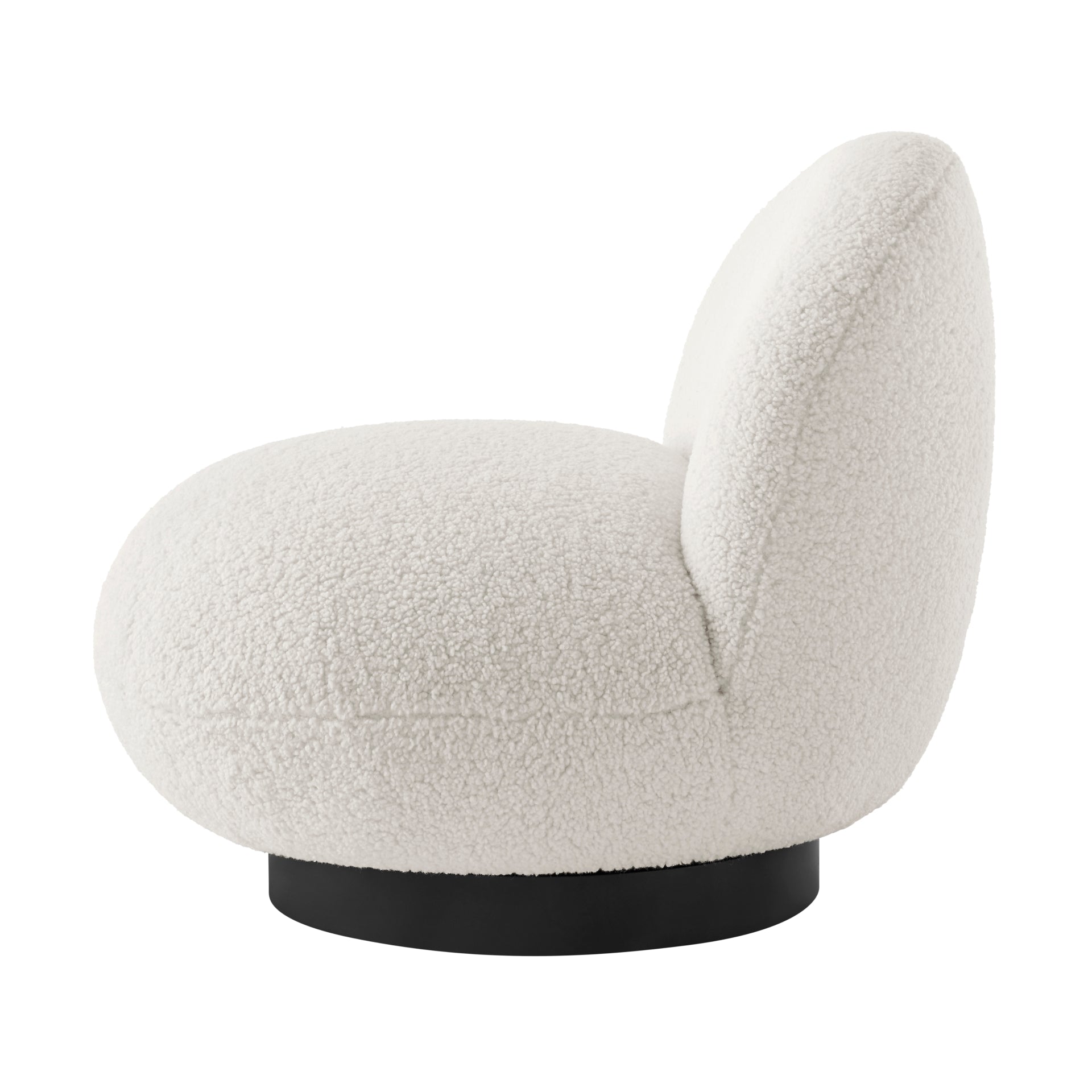 Zolia Faux Shearling Swivel Accent Chair - What A Room