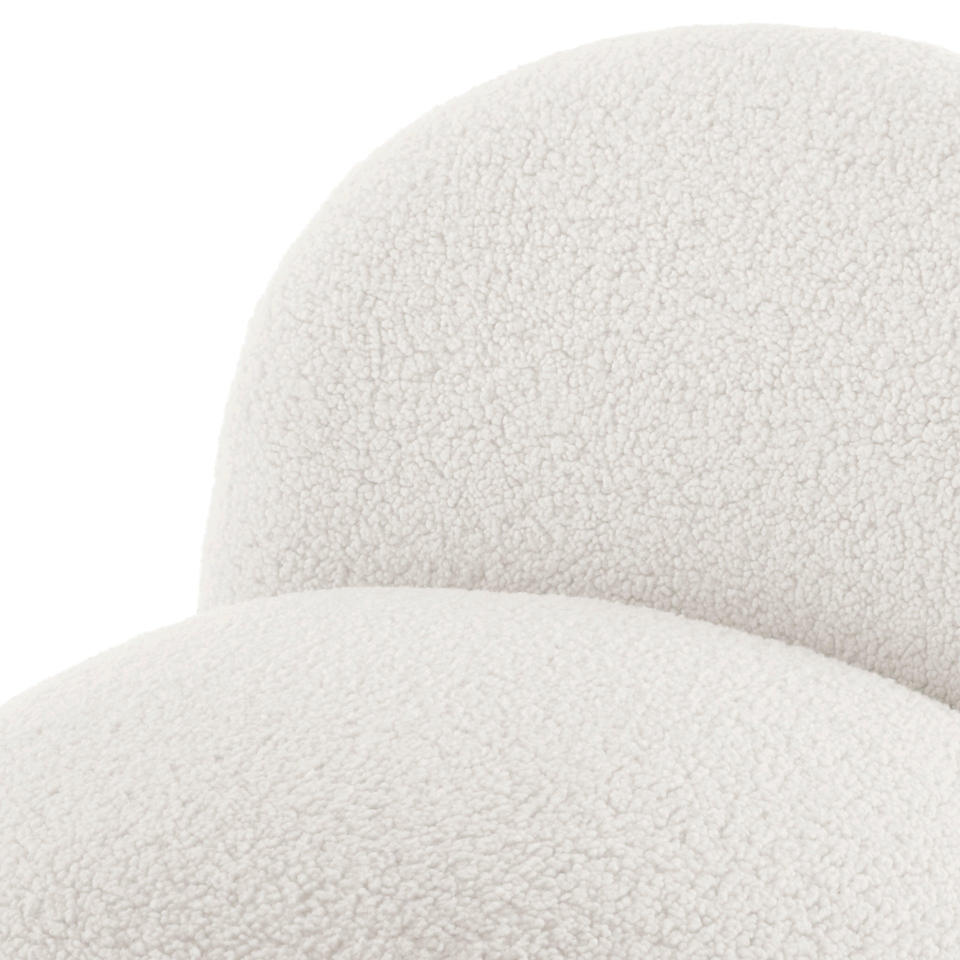 Zolia Faux Shearling Swivel Accent Chair - What A Room