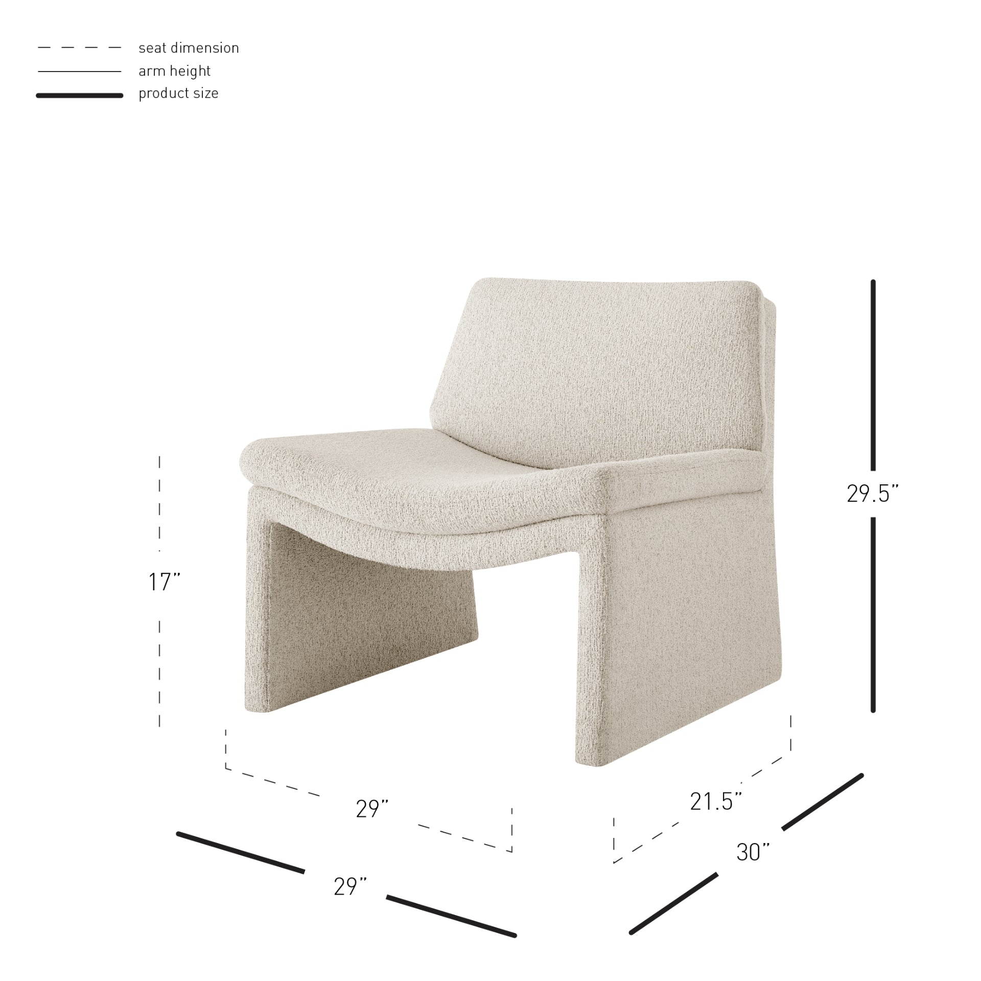 Denise Fabric Accent Chair - What A Room