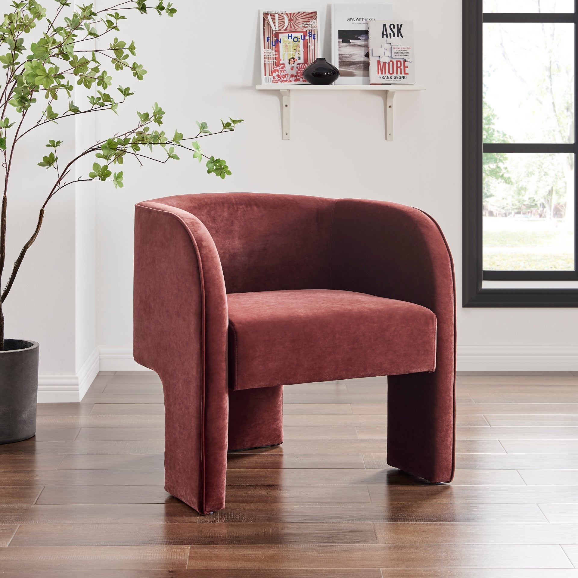 Matteo Velvet Accent Arm Chair - What A Room