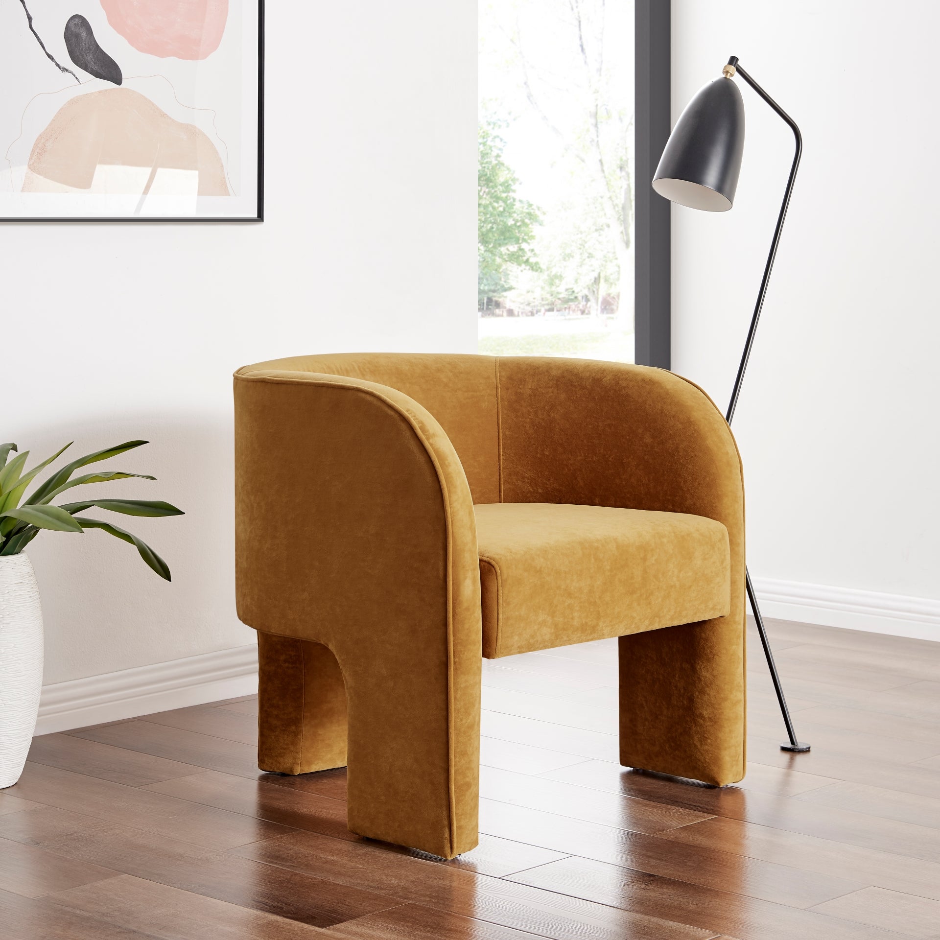 Matteo Velvet Accent Arm Chair - What A Room