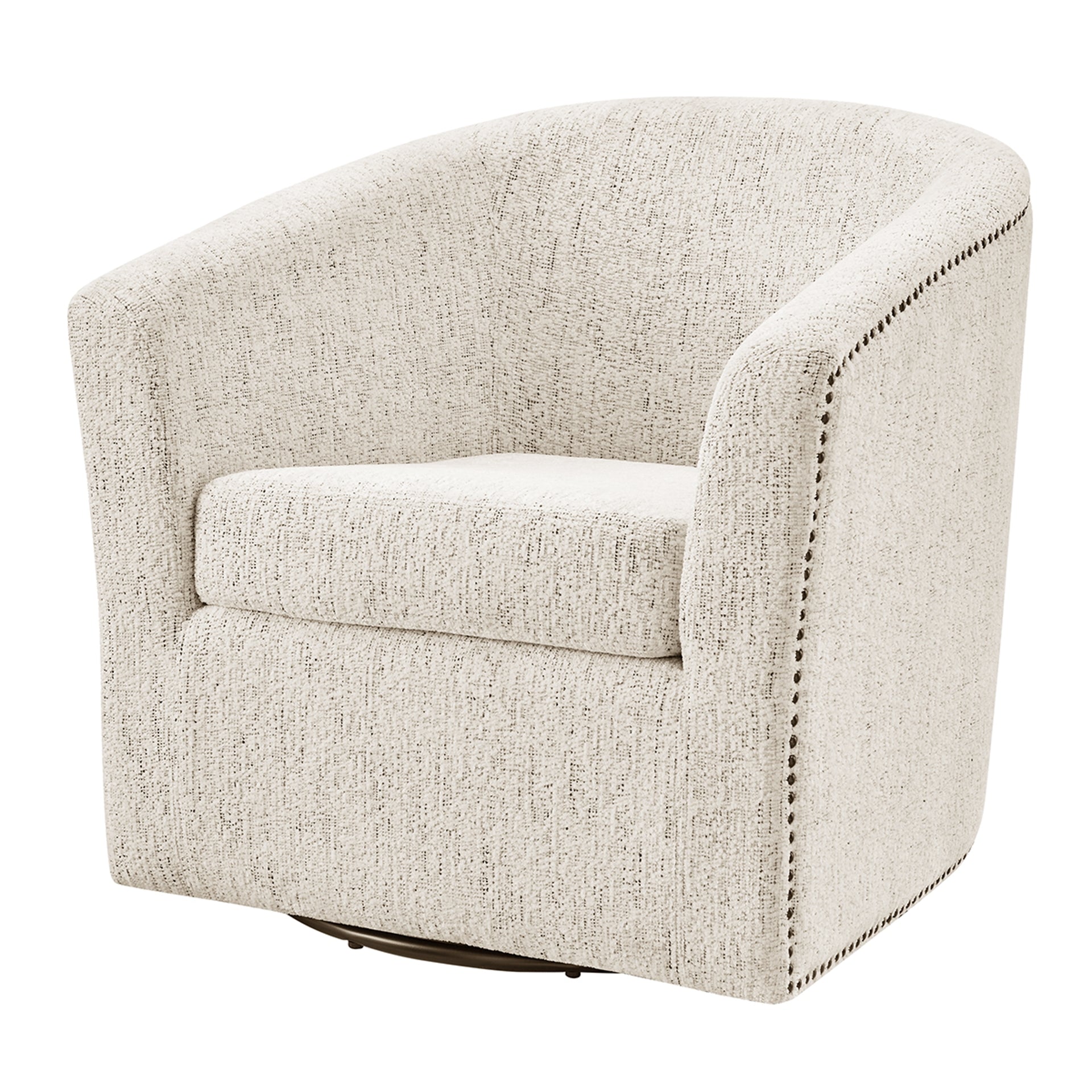 Ernest Fabric Swivel Accent Arm Chair - What A Room