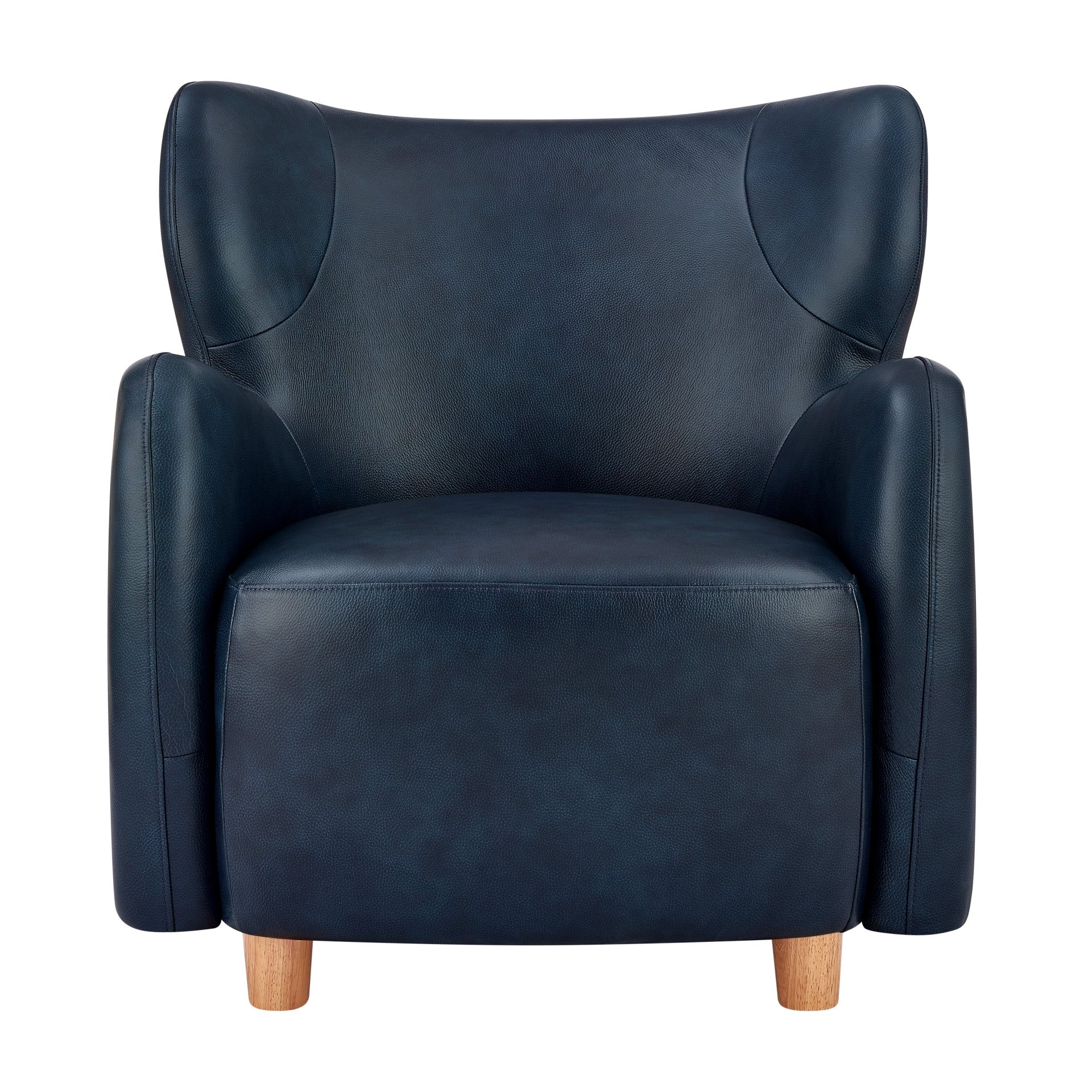 Tiffany  Top Grain Leather Accent Arm Chair - What A Room