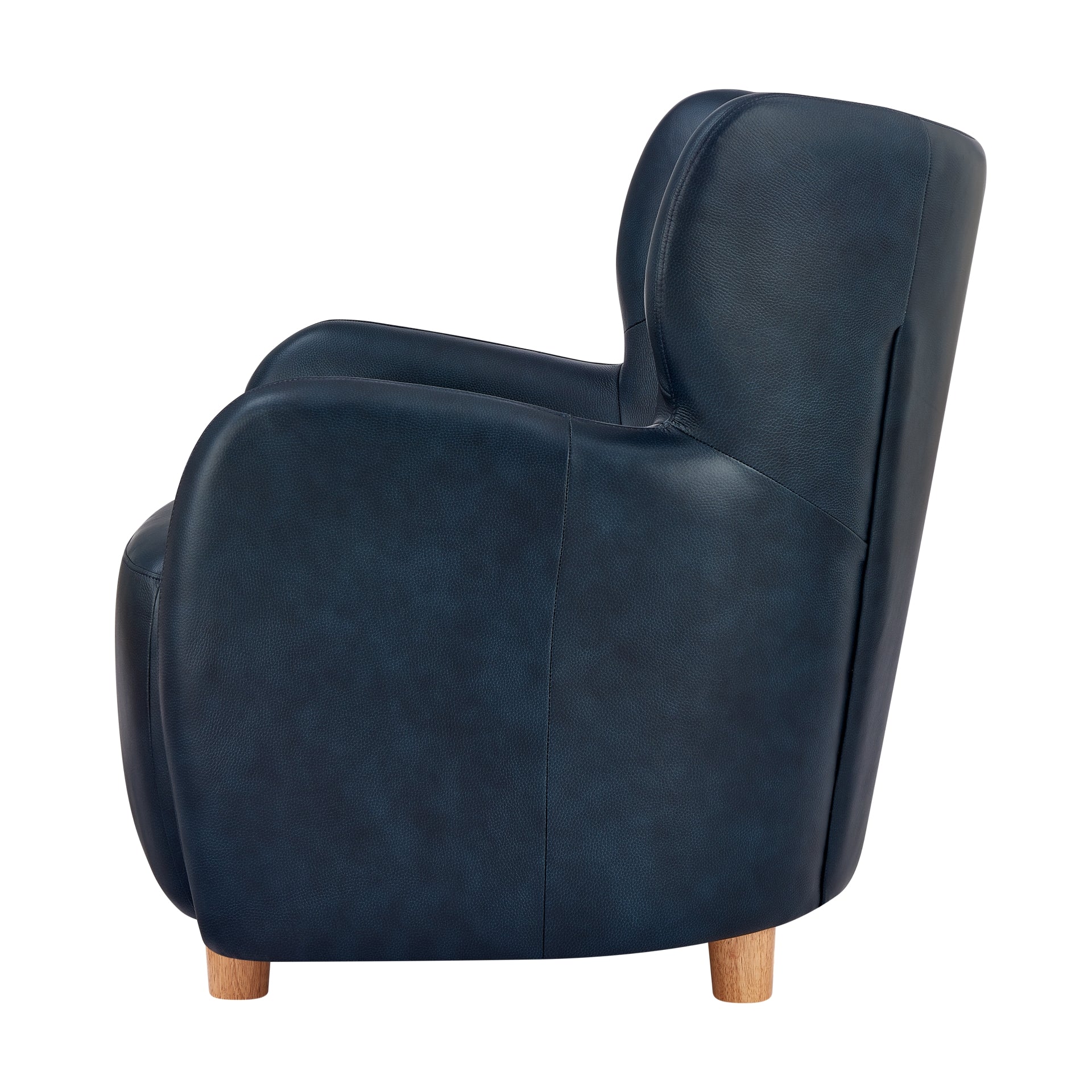 Tiffany  Top Grain Leather Accent Arm Chair - What A Room