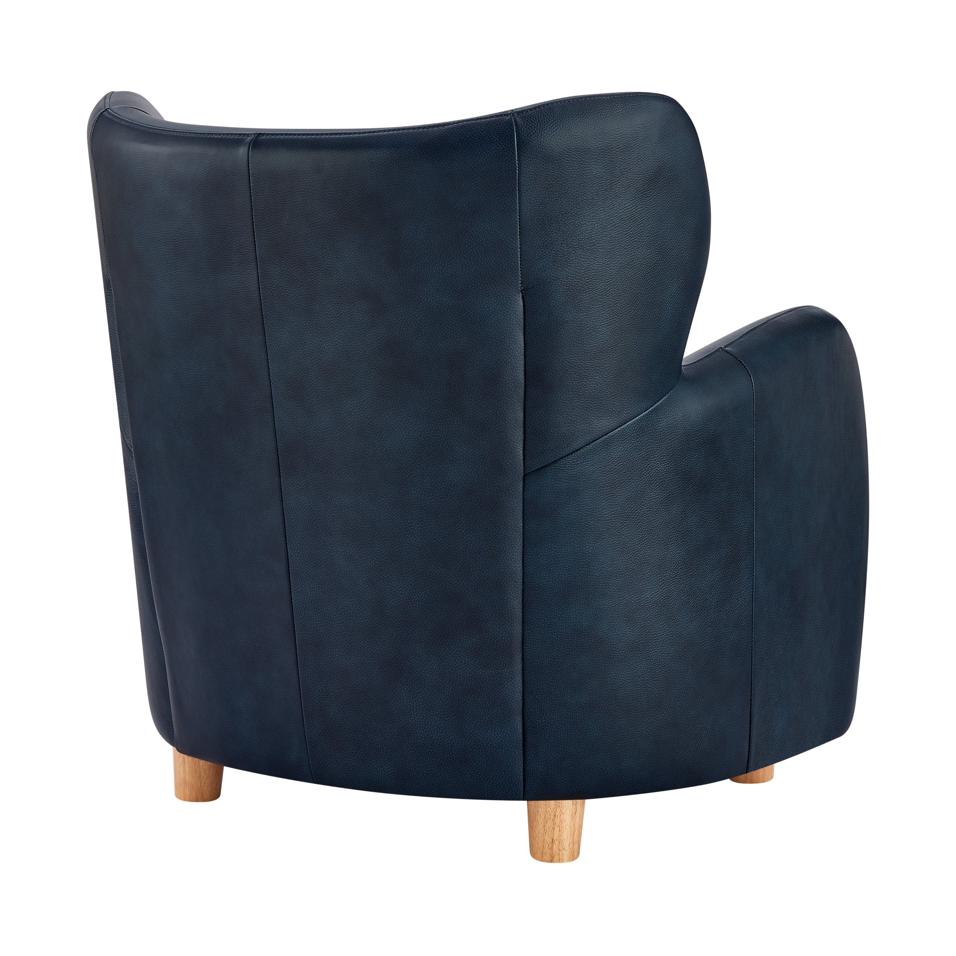 Tiffany  Top Grain Leather Accent Arm Chair - What A Room