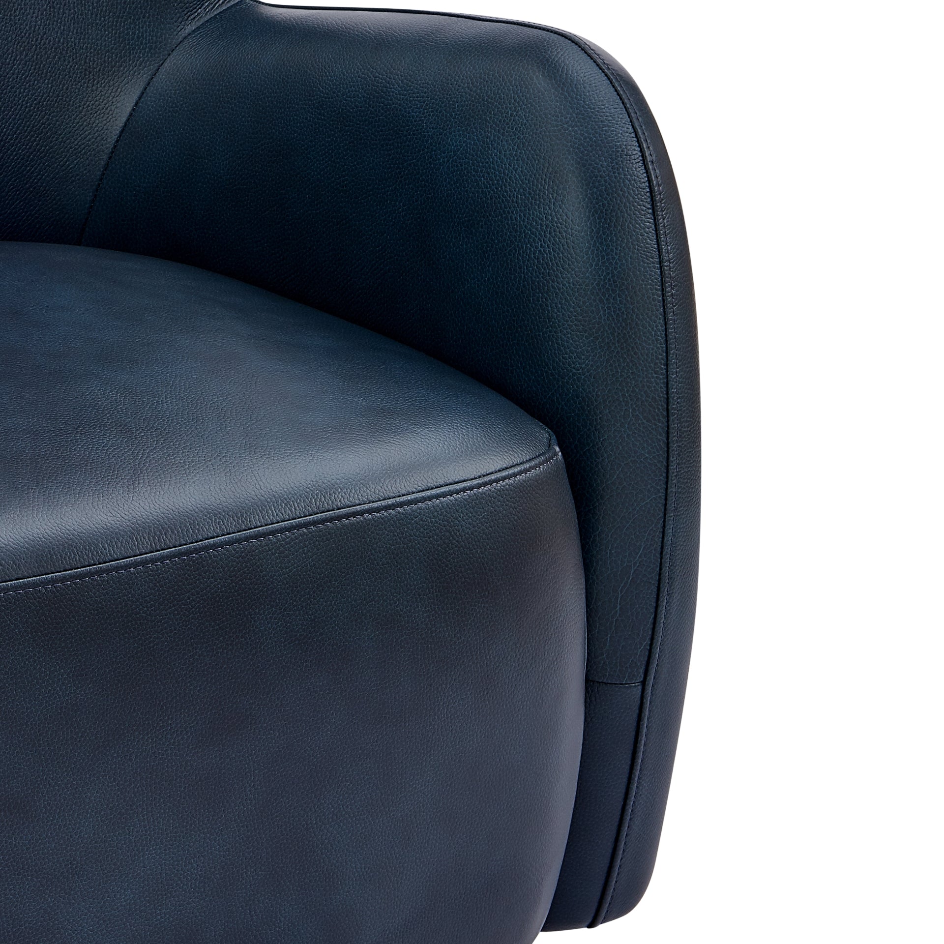 Tiffany  Top Grain Leather Accent Arm Chair - What A Room