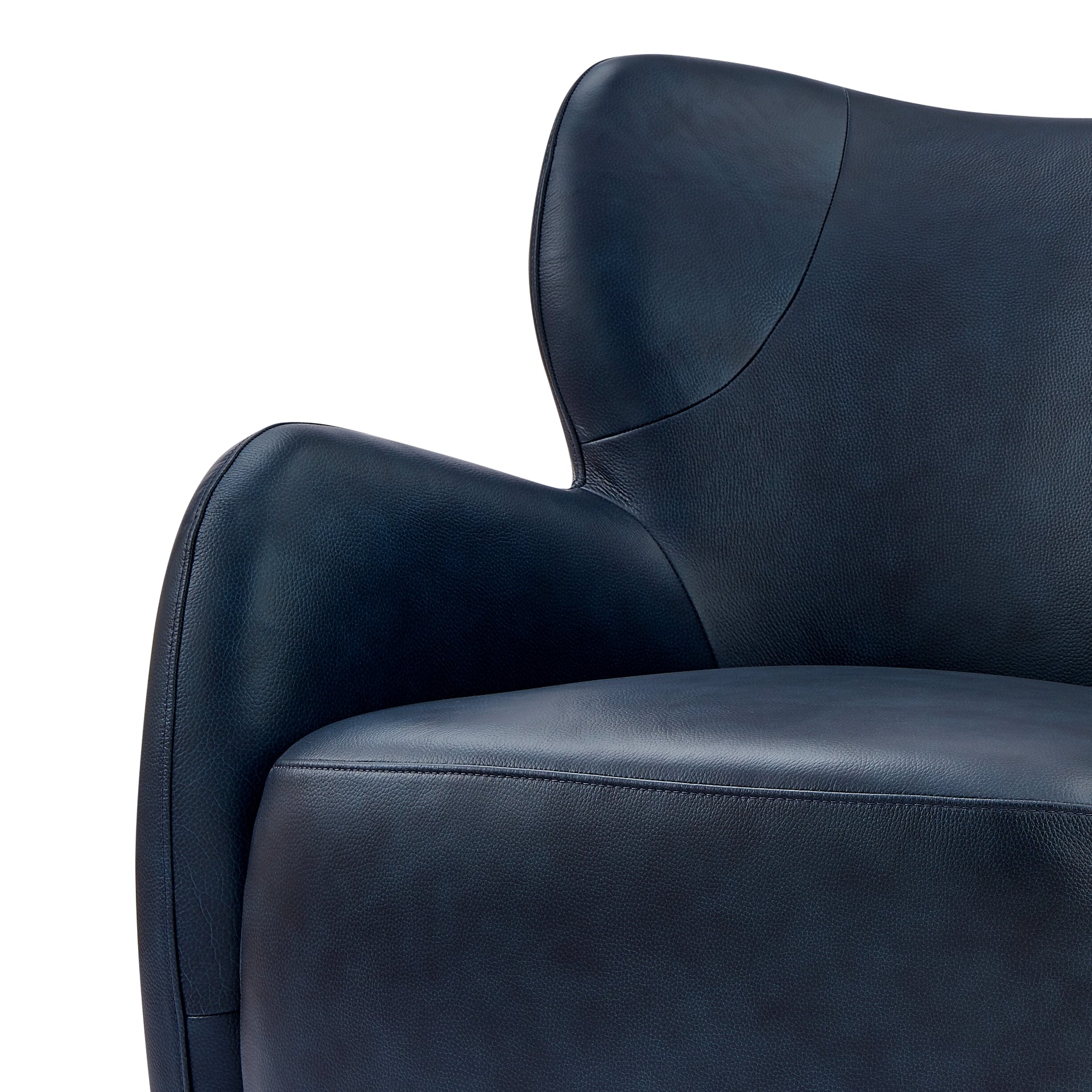 Tiffany  Top Grain Leather Accent Arm Chair - What A Room