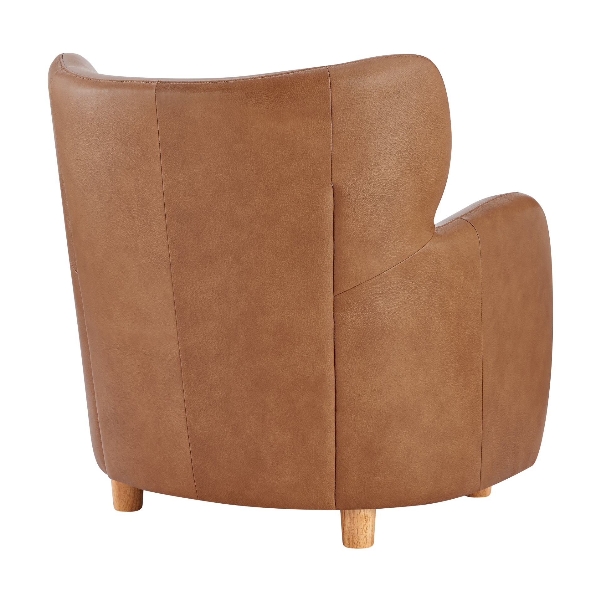 Tiffany  Top Grain Leather Accent Arm Chair - What A Room