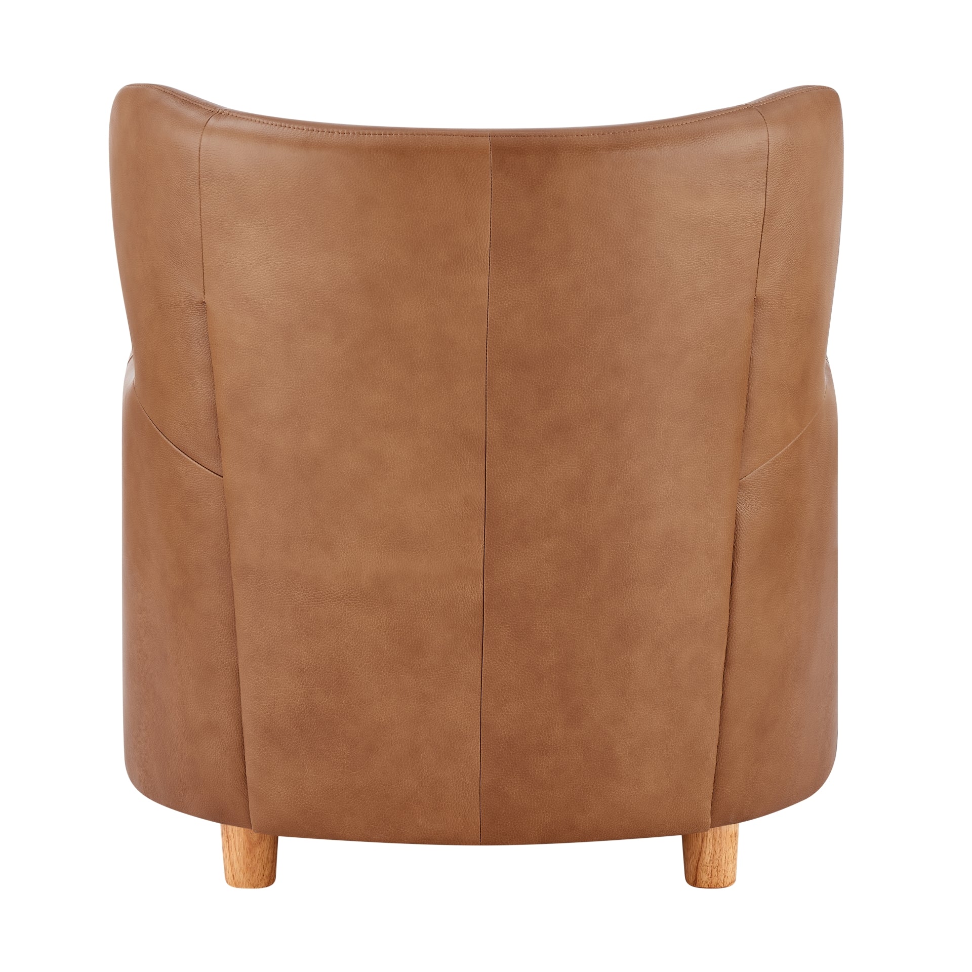 Tiffany  Top Grain Leather Accent Arm Chair - What A Room