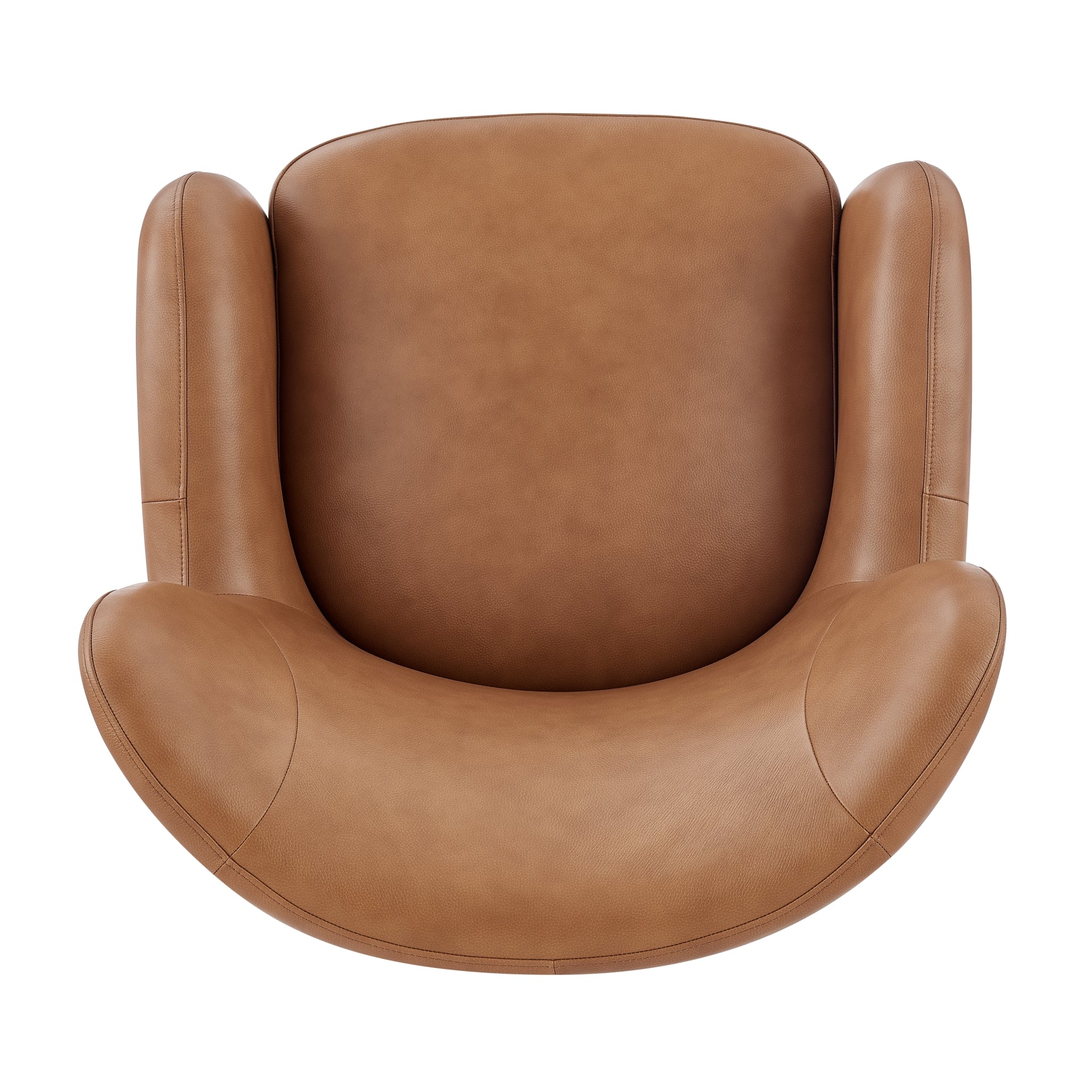Tiffany  Top Grain Leather Accent Arm Chair - What A Room