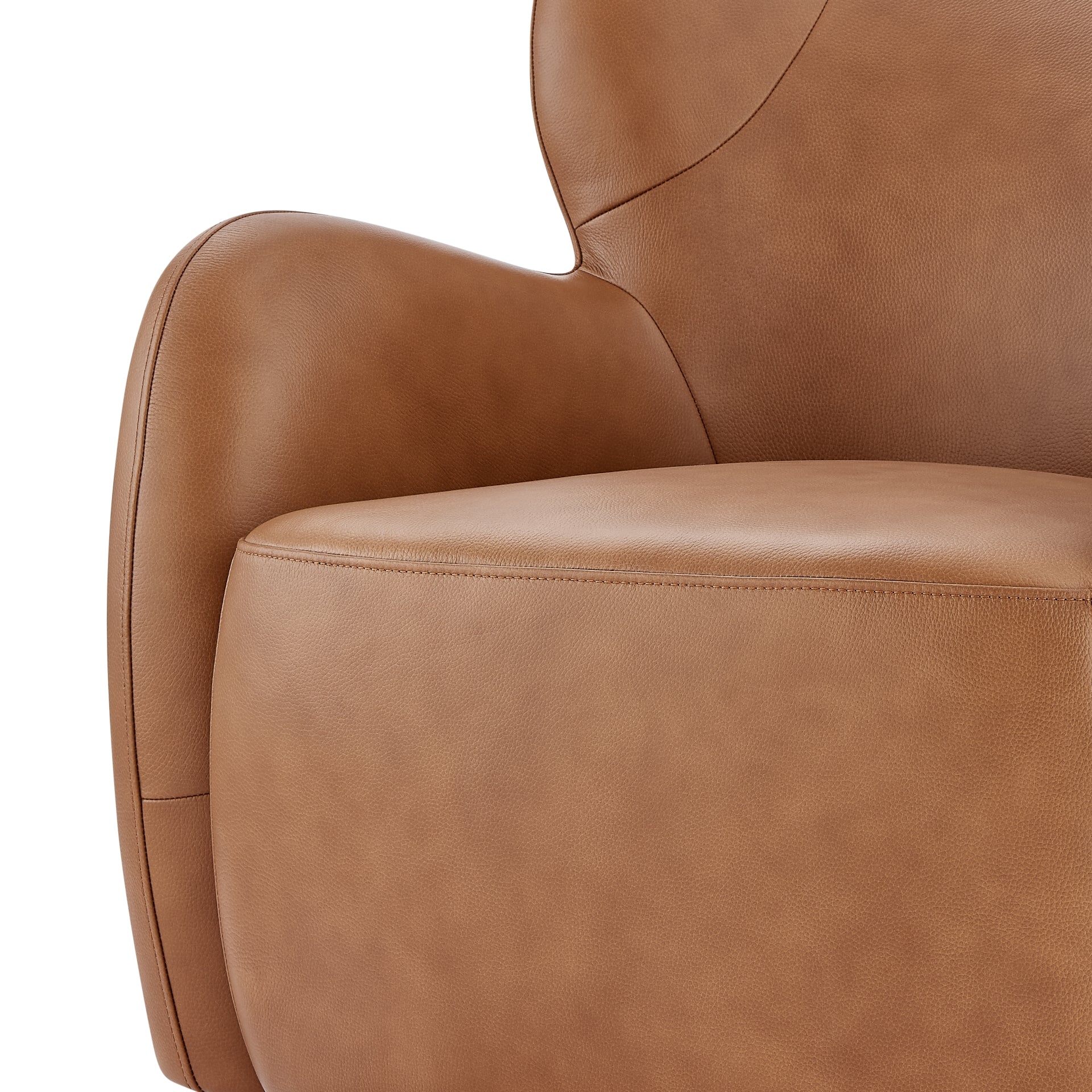Tiffany  Top Grain Leather Accent Arm Chair - What A Room