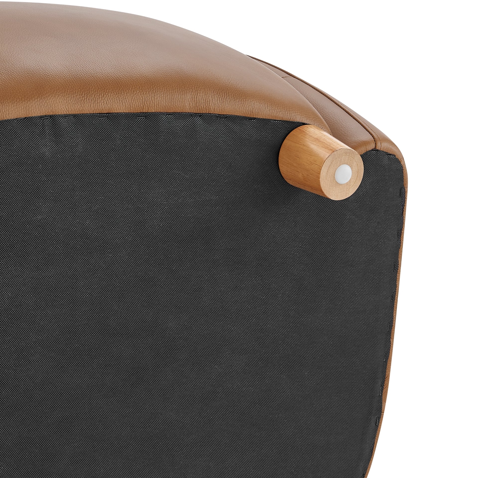 Tiffany  Top Grain Leather Accent Arm Chair - What A Room