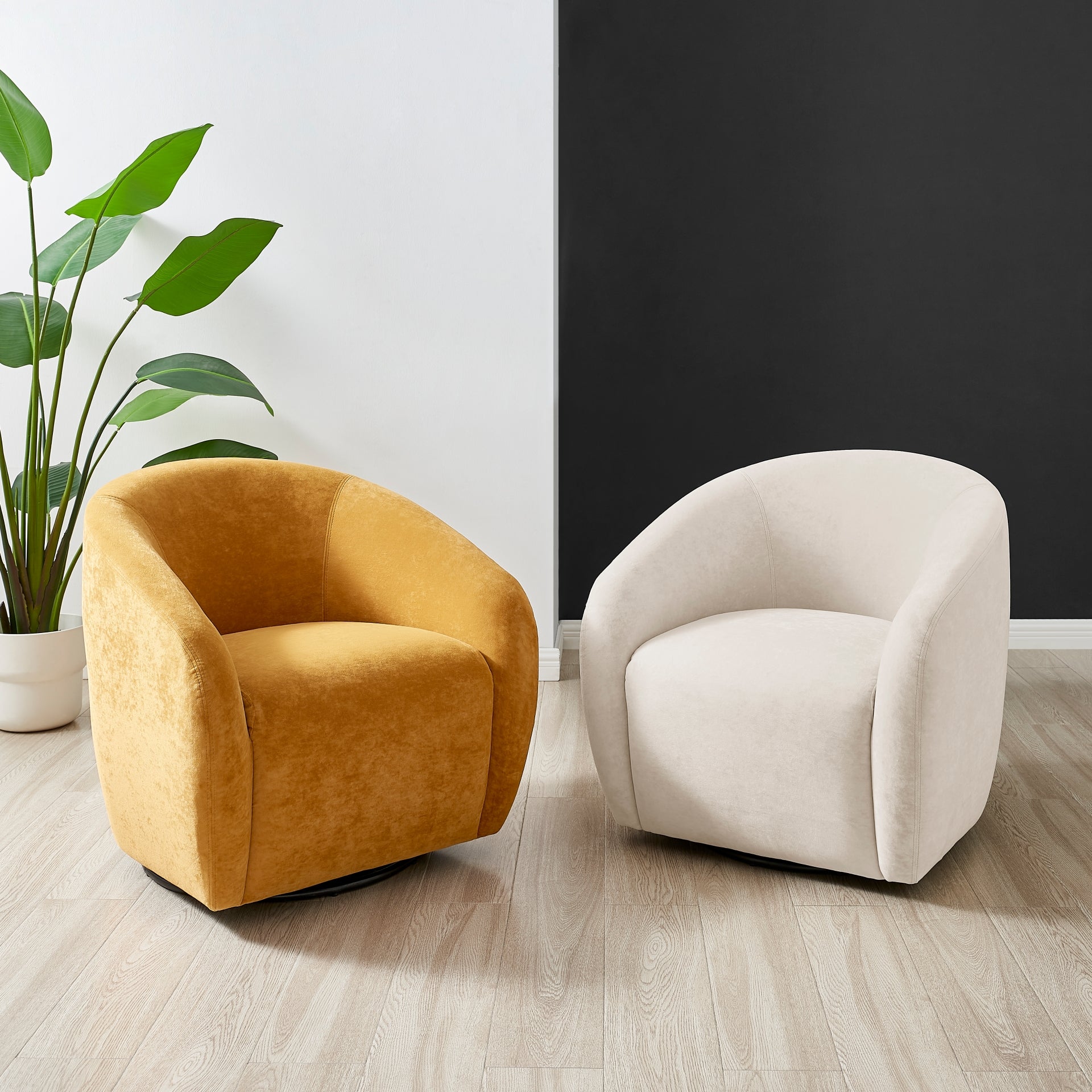 Regina Velvet Swivel Accent Arm Chair - What A Room