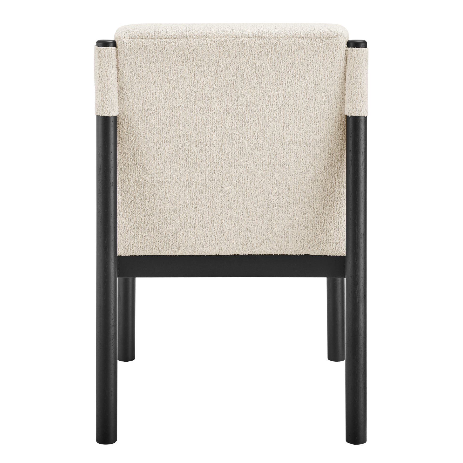 Micah Boucle Dining Side Chair Black Frame - What A Room