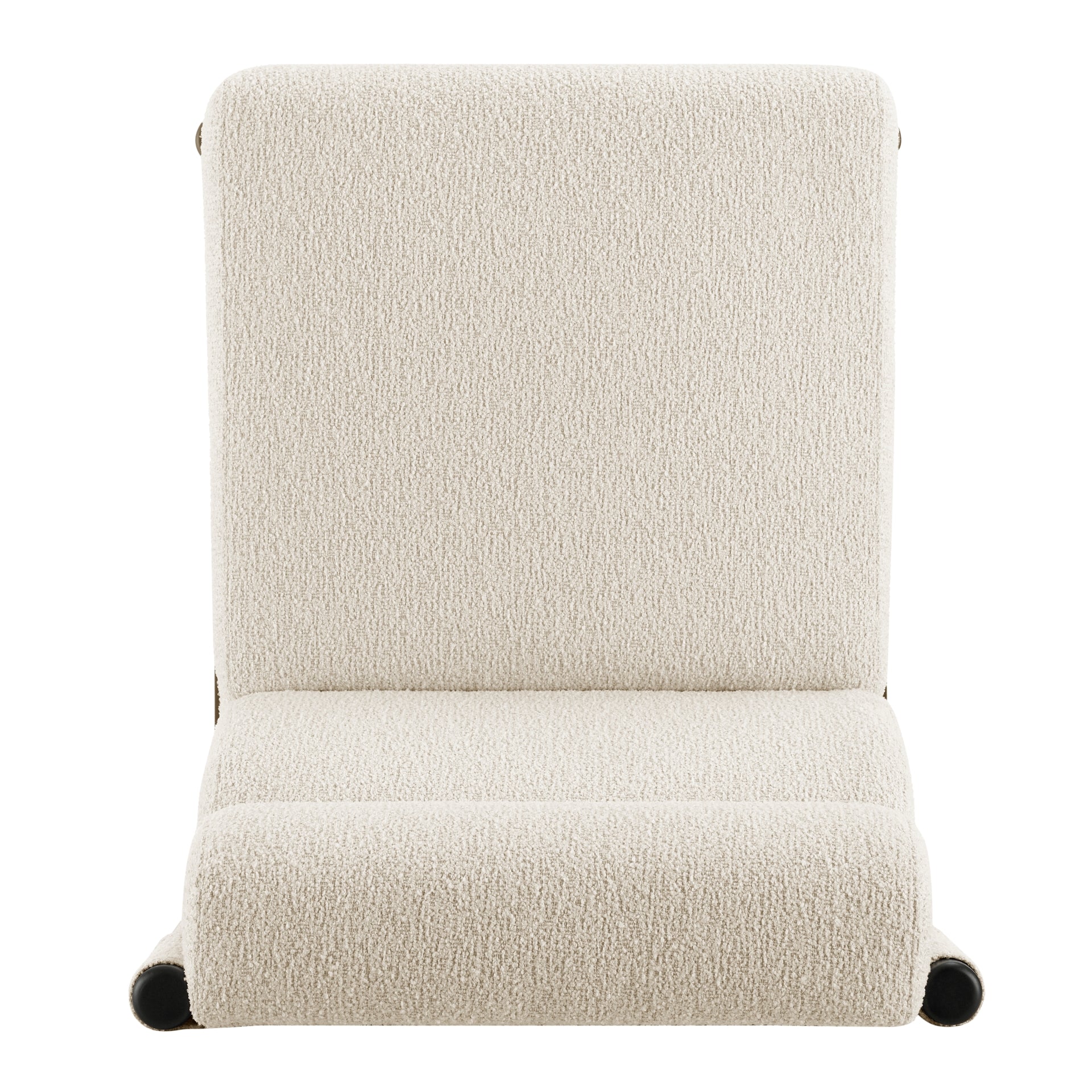 Micah Boucle Dining Side Chair Black Frame - What A Room
