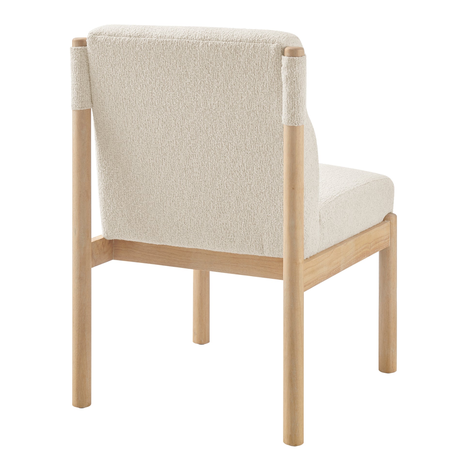 Micah Boucle Dining Side Chair Black Frame - What A Room