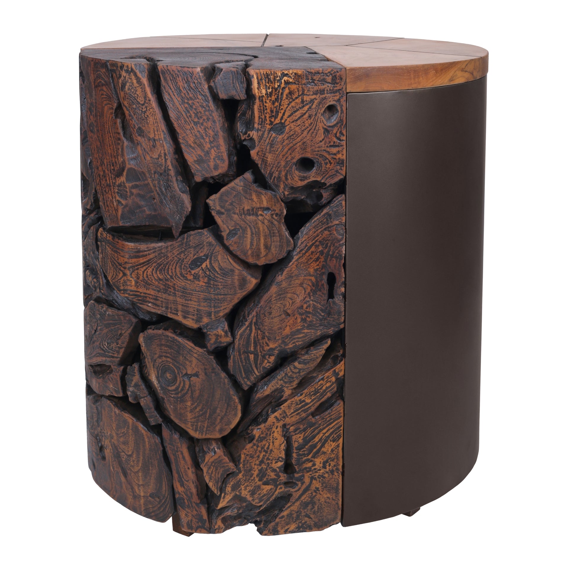 Brizo Reclaimed Teak Side/End Table - What A Room