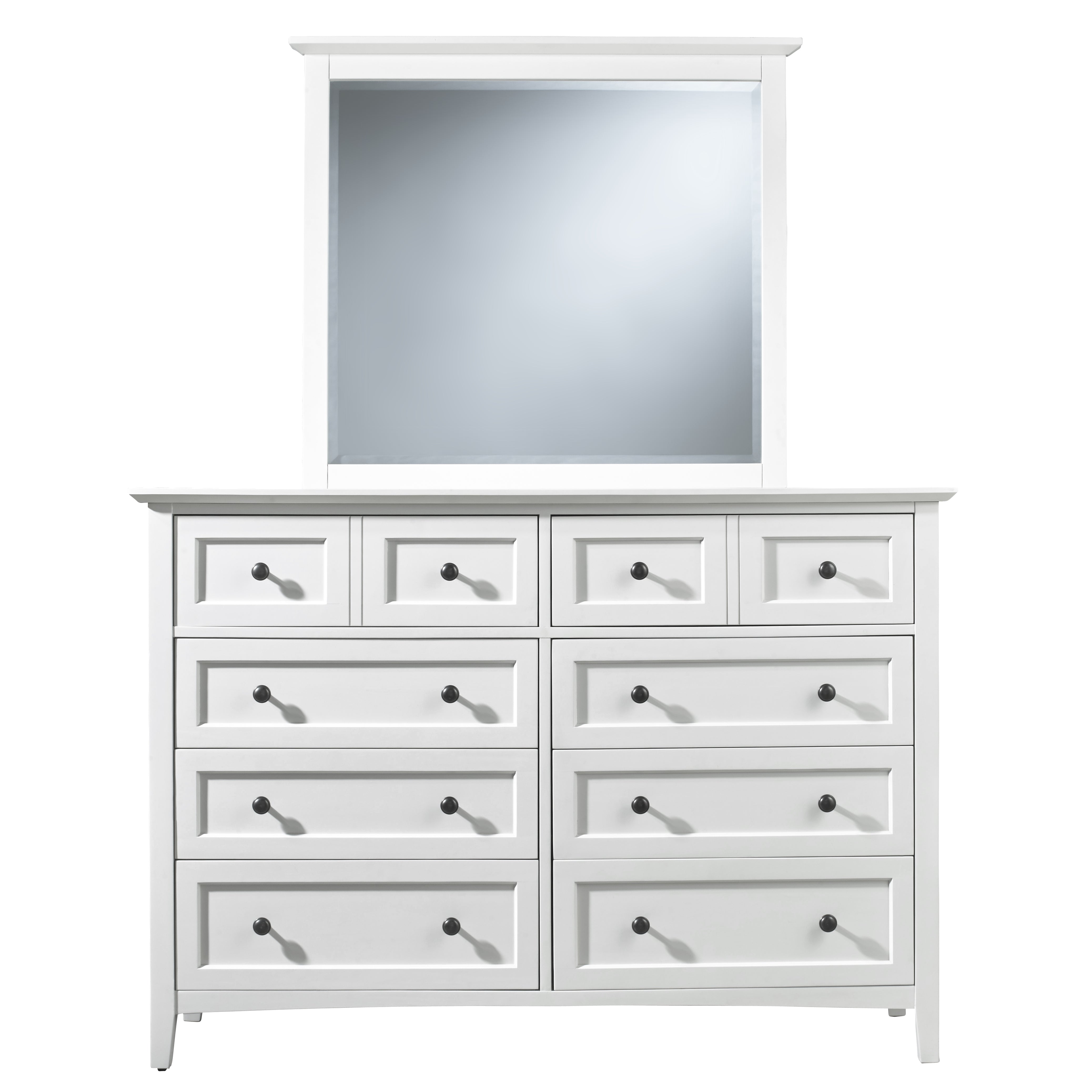 Paragon Eight Drawer Dresser in White - What A Room