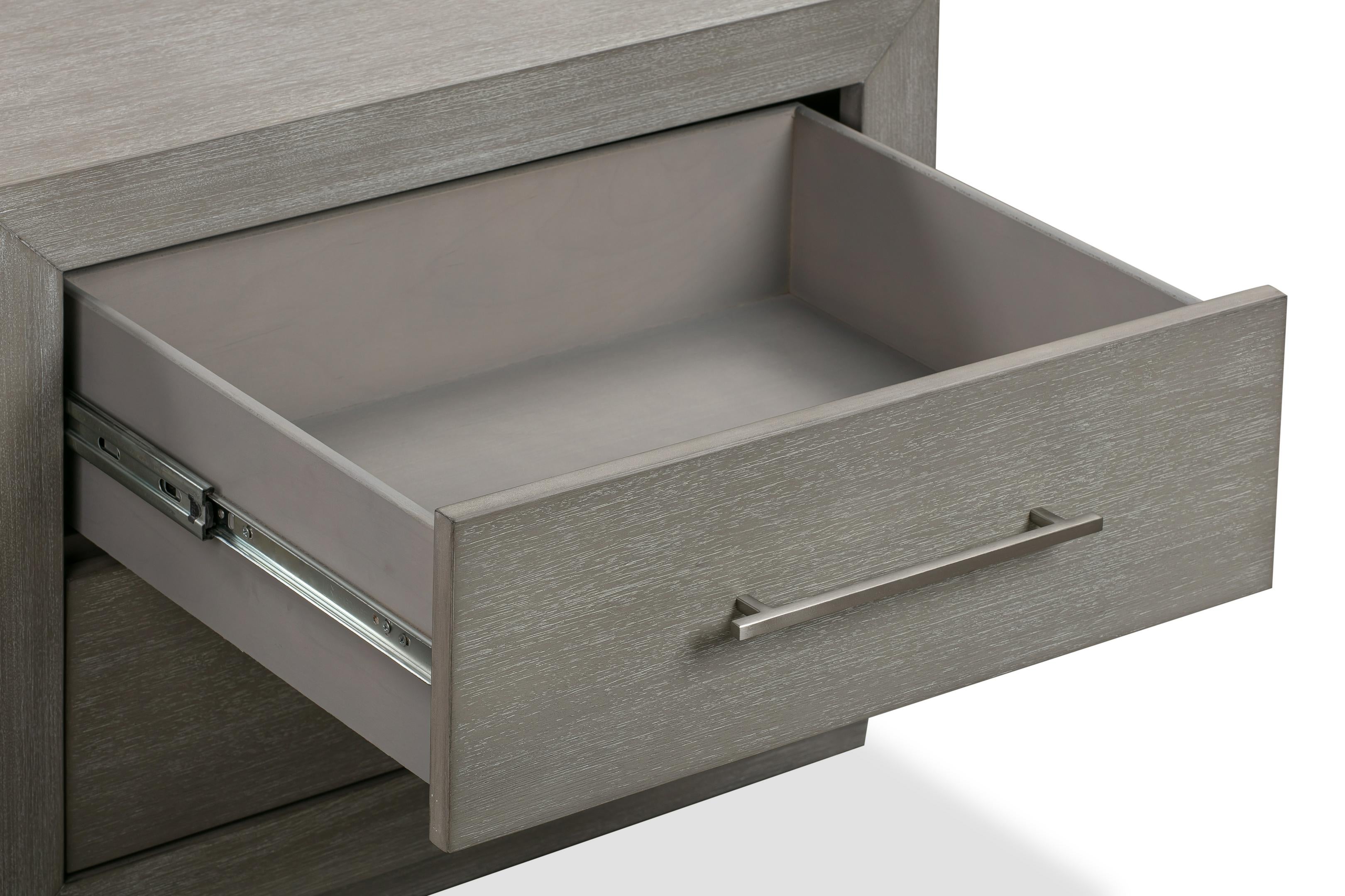 Melbourne Two Drawer Nightstand with USB in Mineral - What A Room