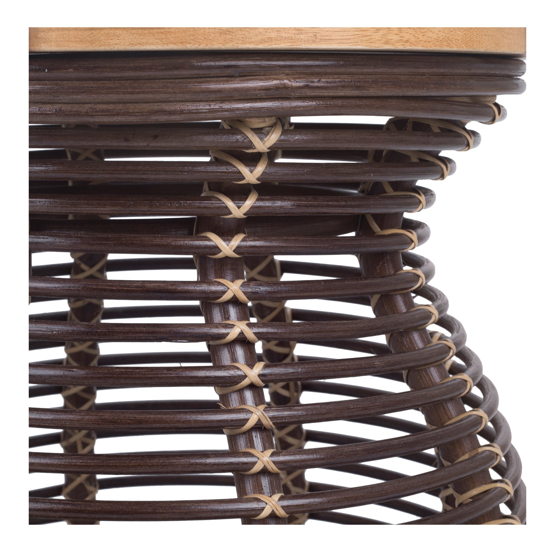 Quito Rattan Side/ End Table w/ Wood Top - What A Room
