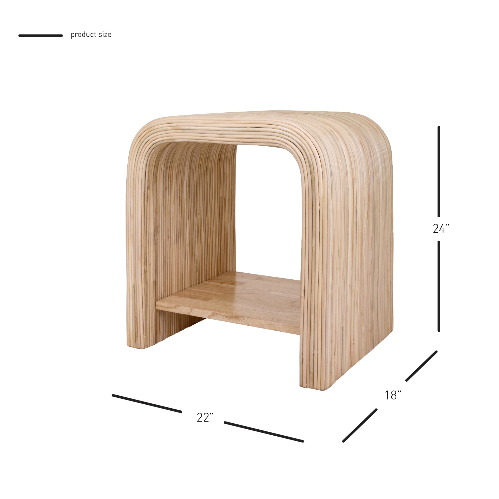 Kyran Rattan Side/End Table - What A Room