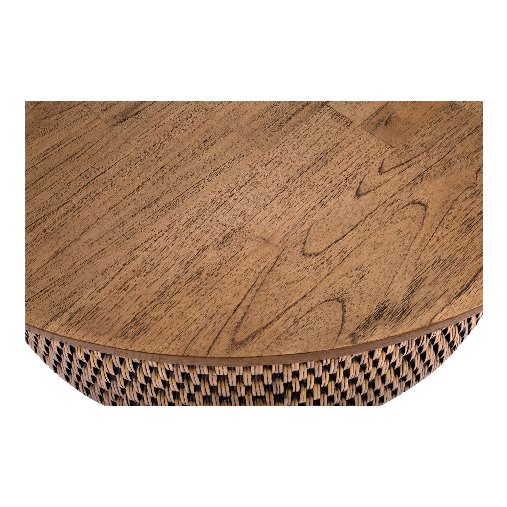 Kamari Rattan Coffee Table w/ Wood Top - What A Room