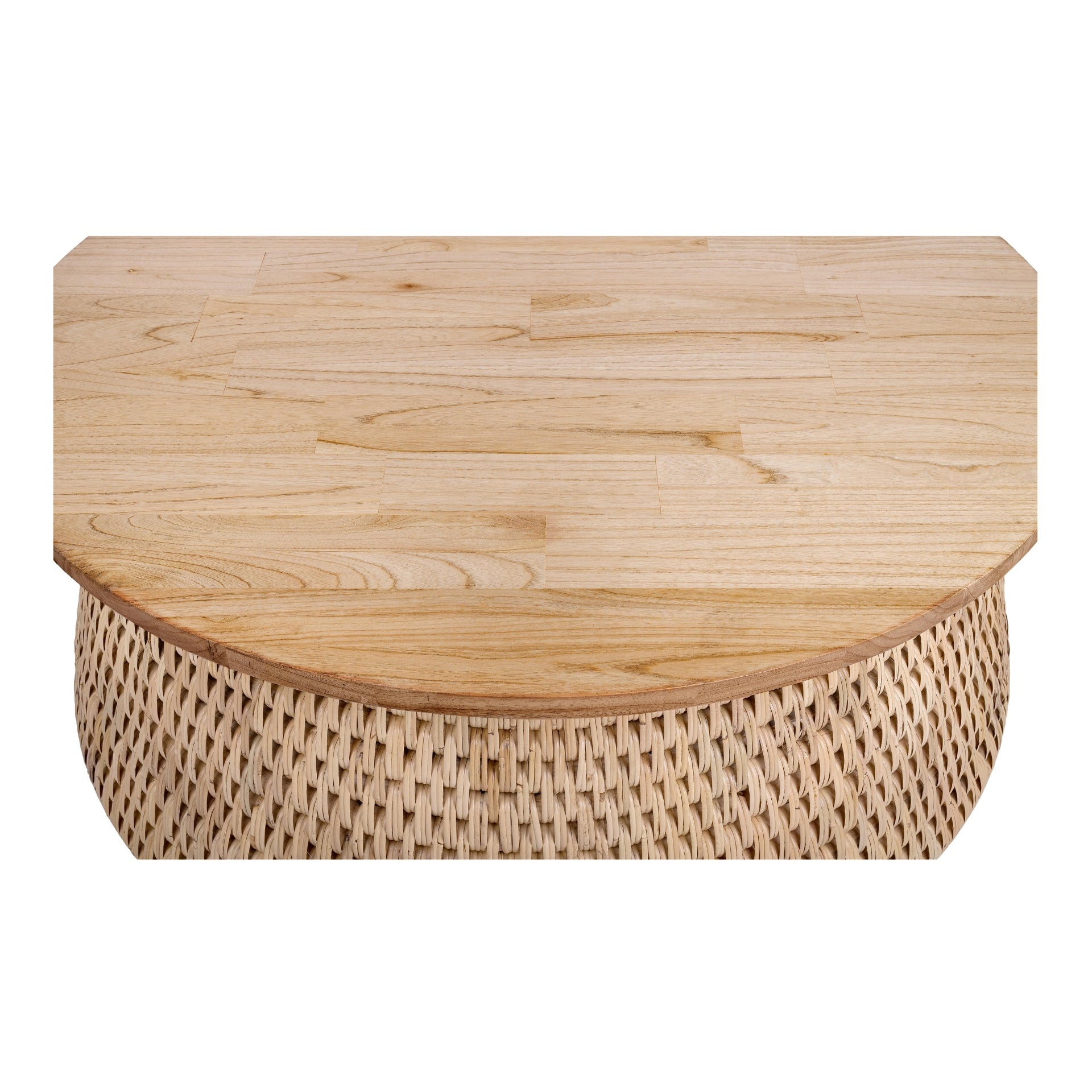 Kamari Rattan Coffee Table w/ Wood Top - What A Room