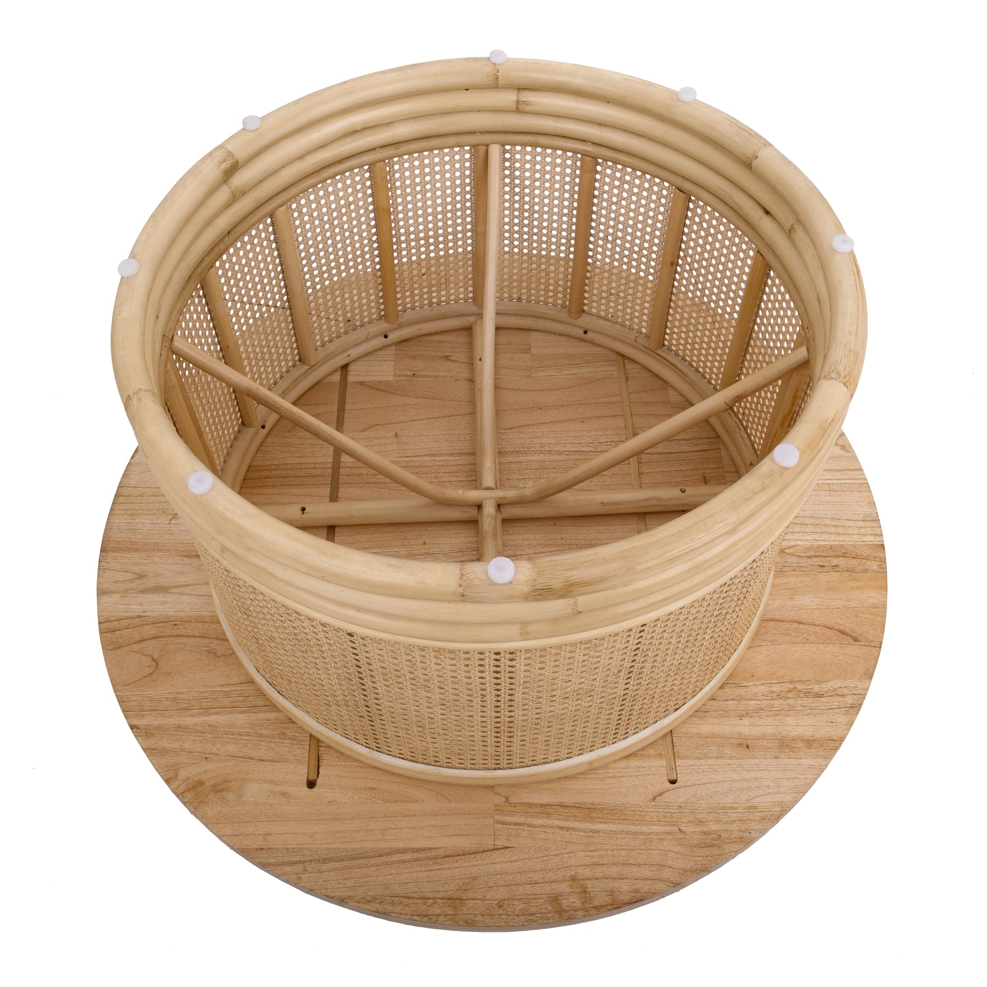 Brisa Rattan Coffee Table w/ Wood Top - What A Room