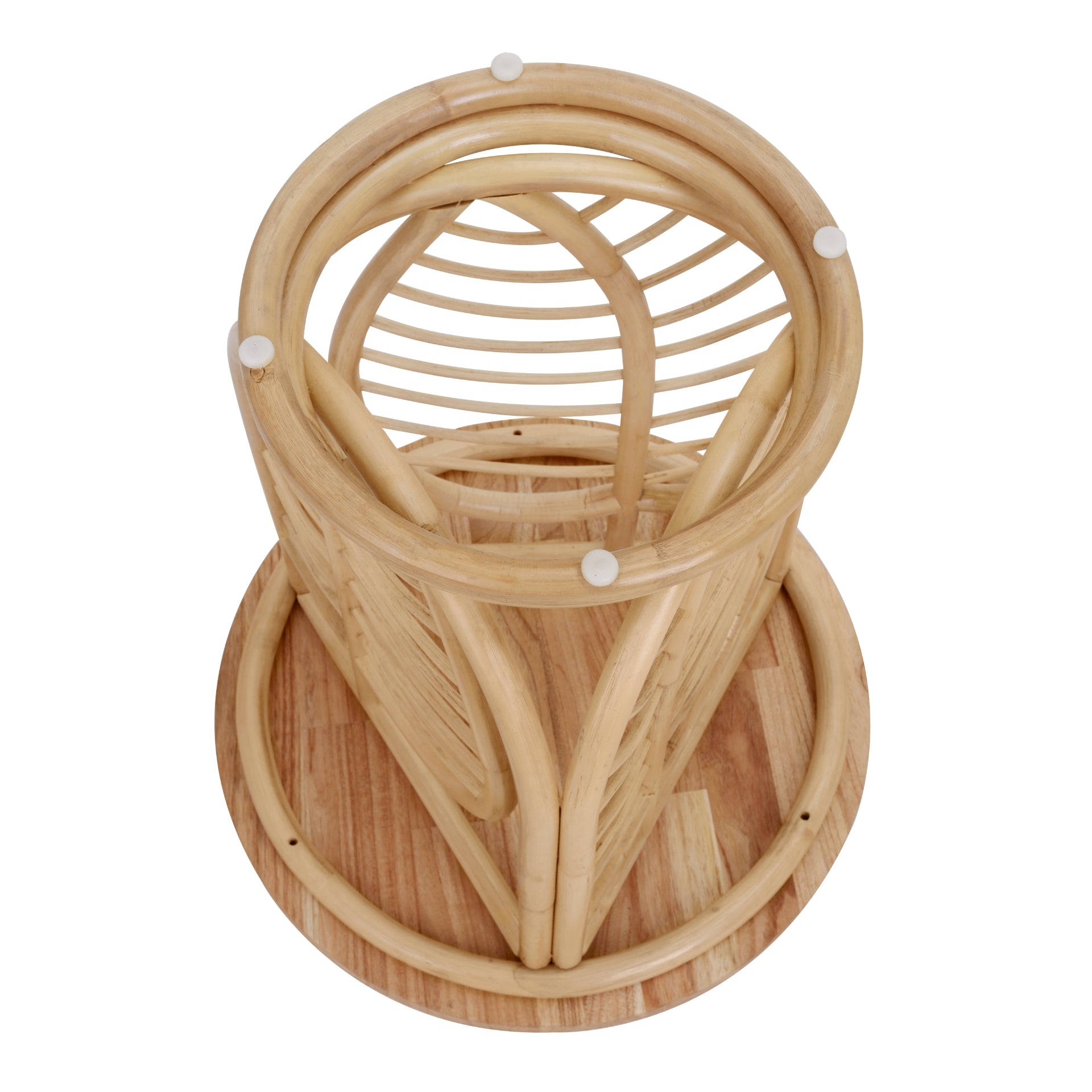 Ayra Rattan Side/End Table w/ Wood Top - What A Room