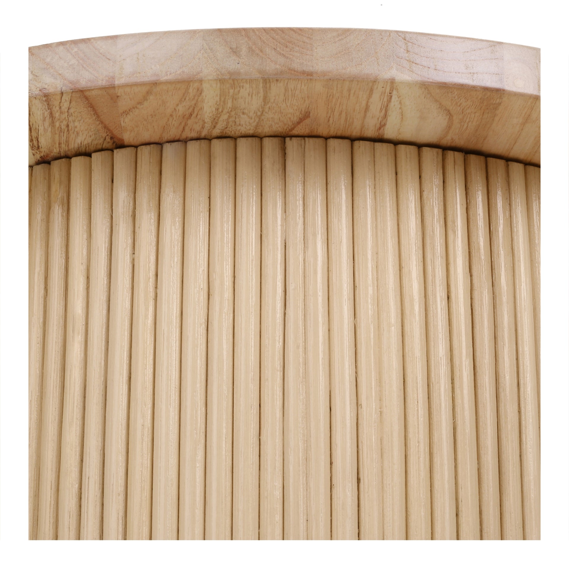 Kiefer Rattan Side/End Table w/ Wood Top - What A Room