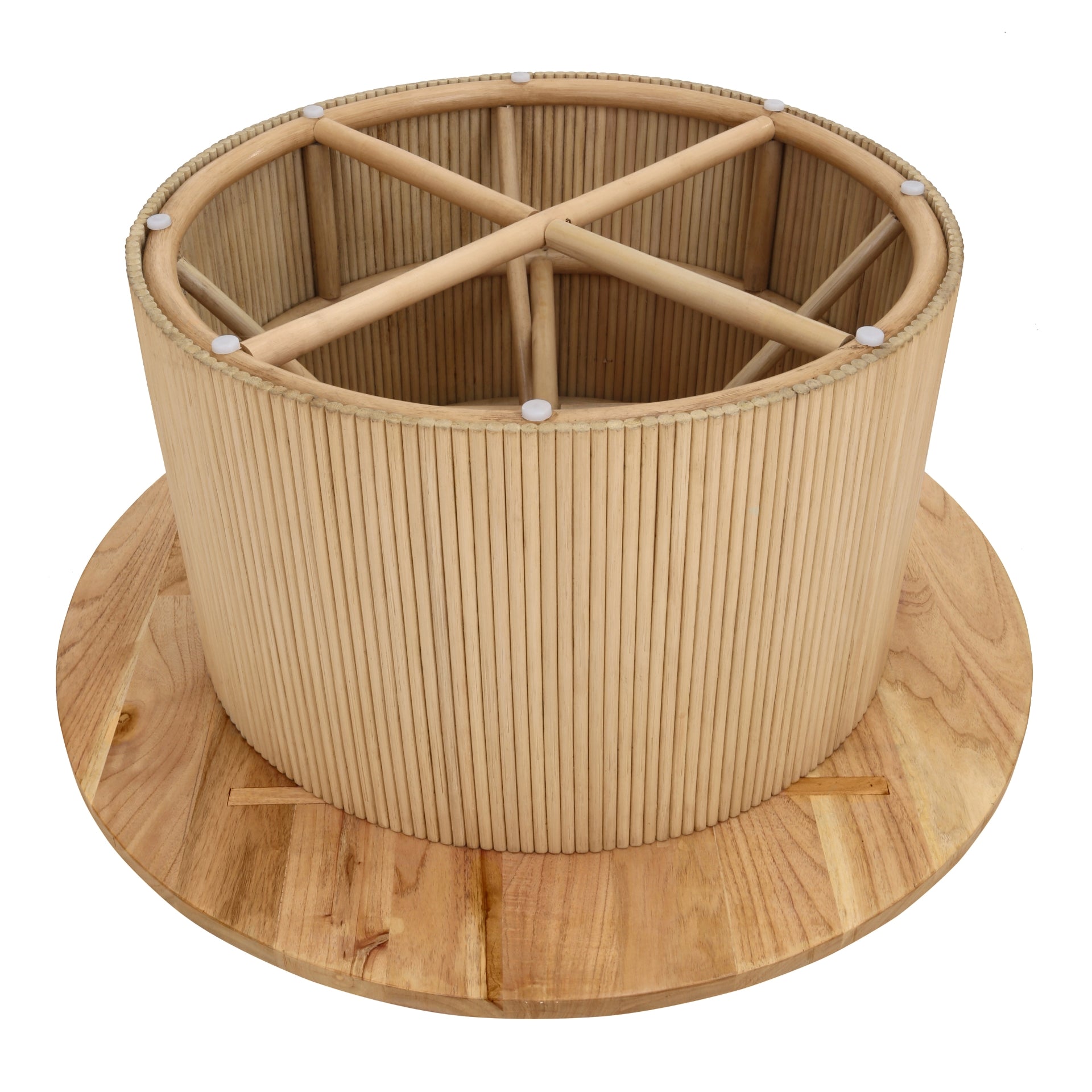 Kiefer Rattan Coffee Table w/ Wood Top - What A Room