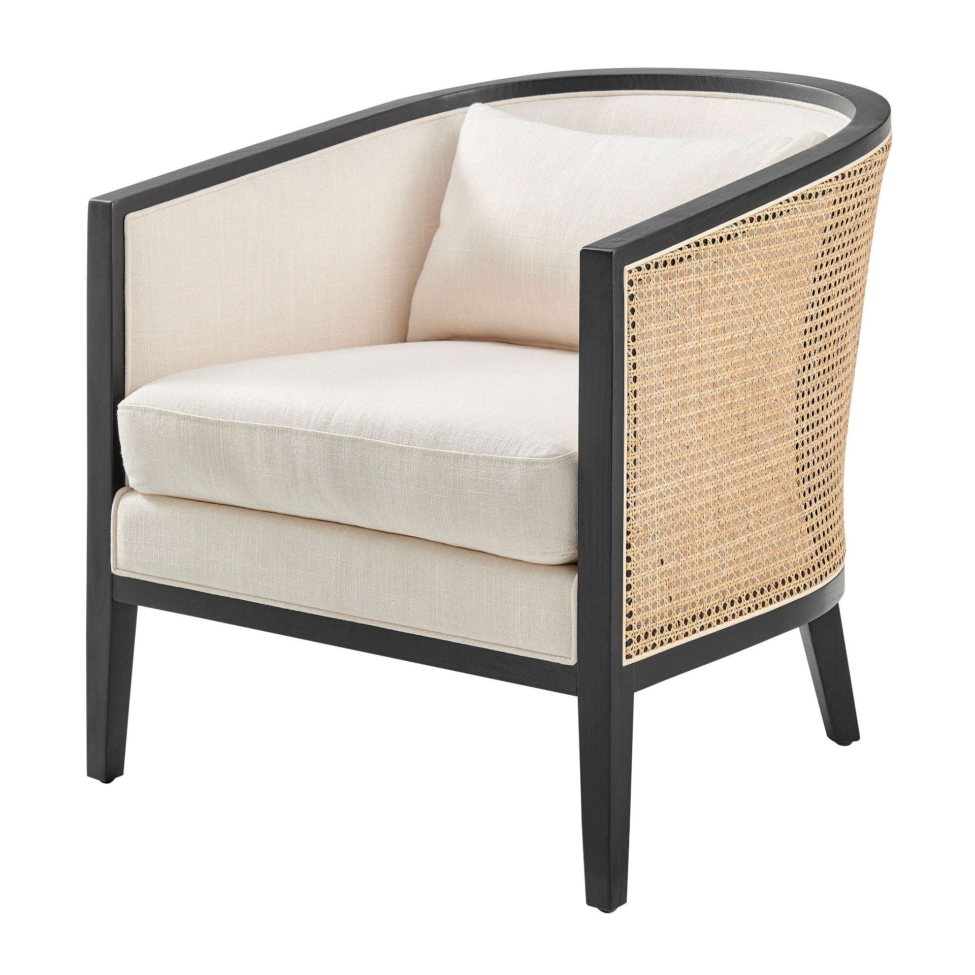 Tillman Accent Arm Chair w/ Rattan - What A Room