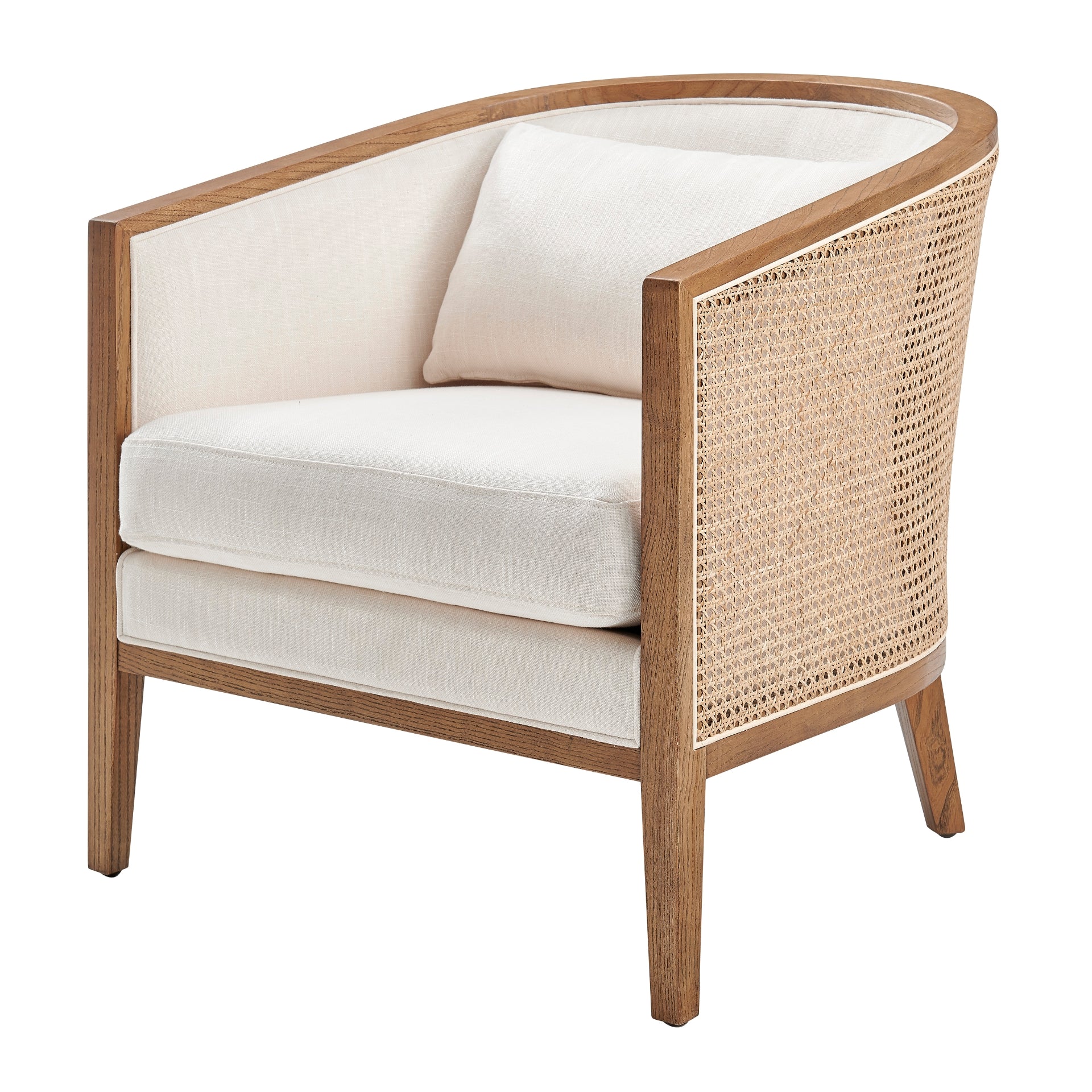 Tillman Accent Arm Chair w/ Rattan - What A Room