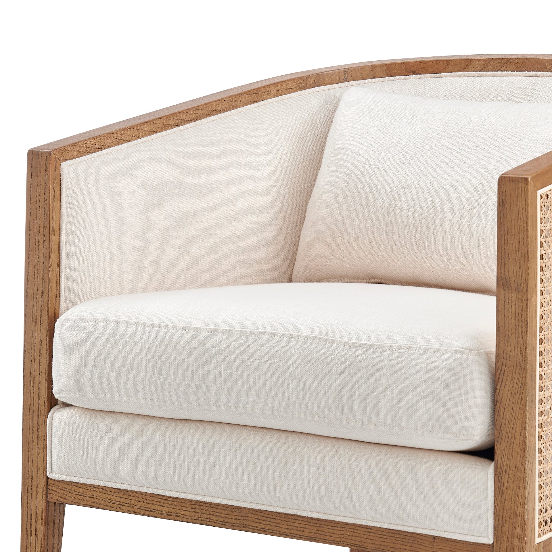 Tillman Accent Arm Chair w/ Rattan - What A Room