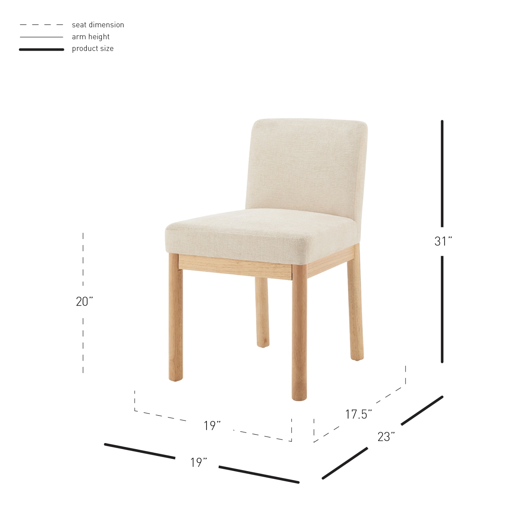 Bloomfield  Fabric Low-Back Dining Side Chair (Set of 2) - What A Room