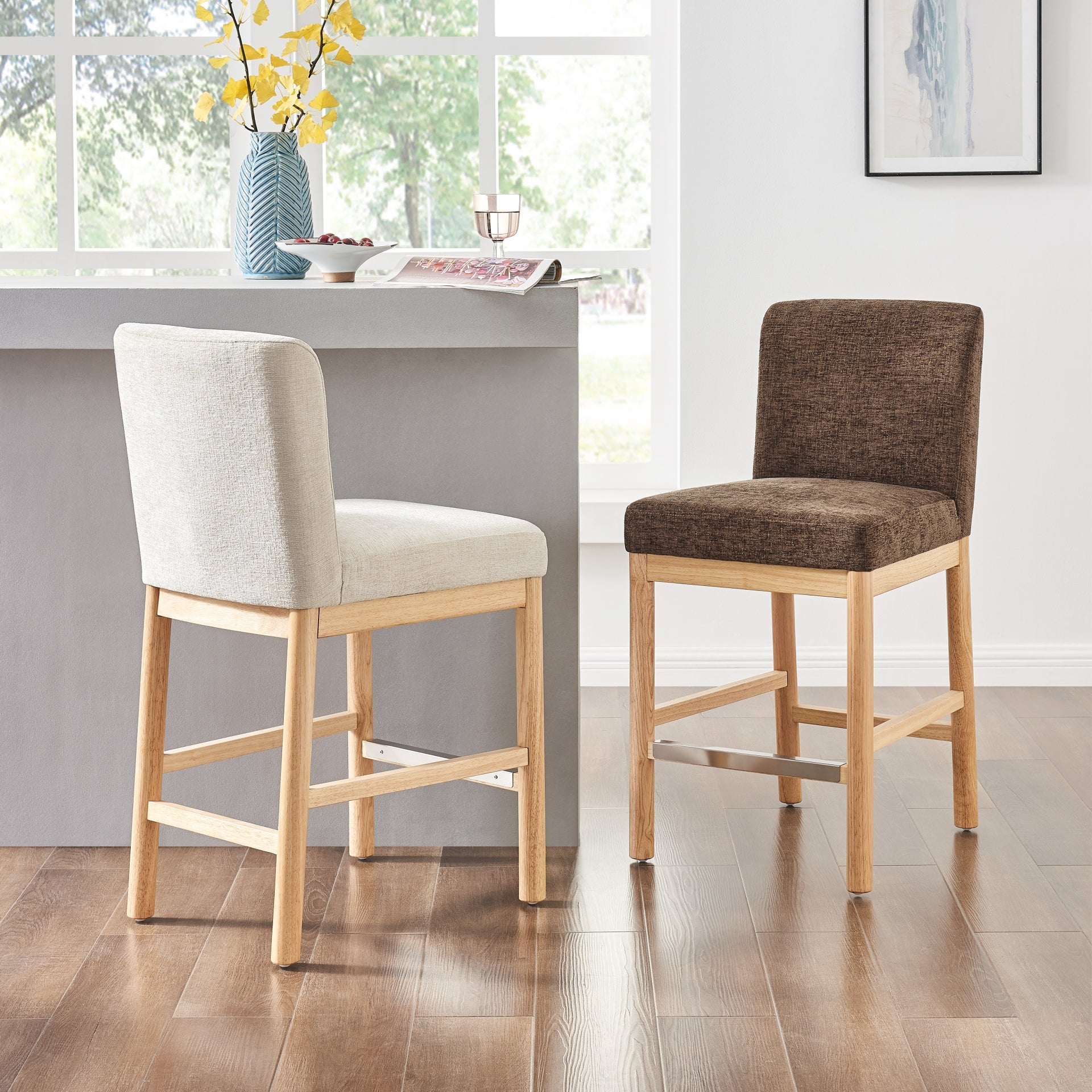 Bloomfield  Fabric Counter Stool - What A Room