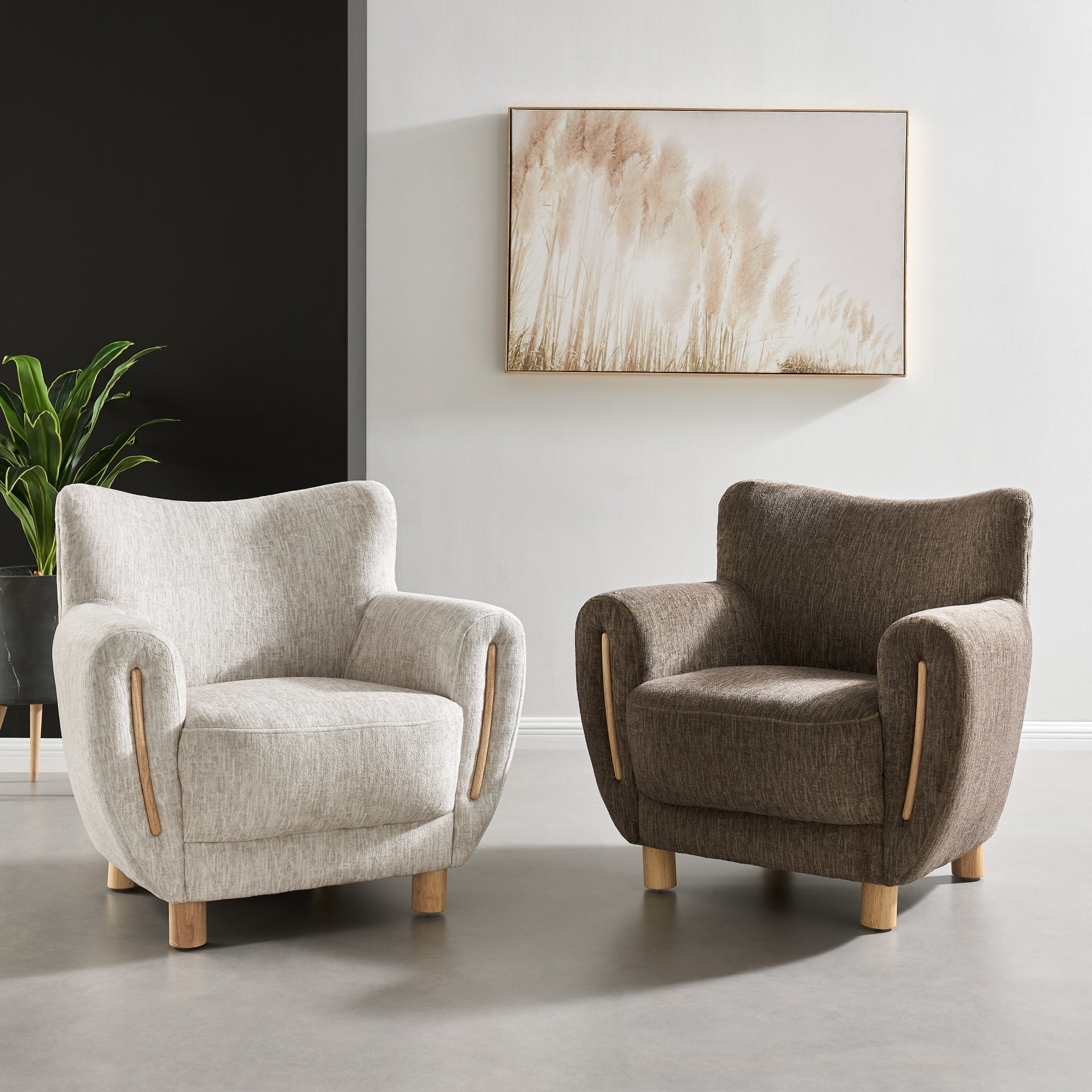 Bellamy  Fabric Accent Arm Chair - What A Room
