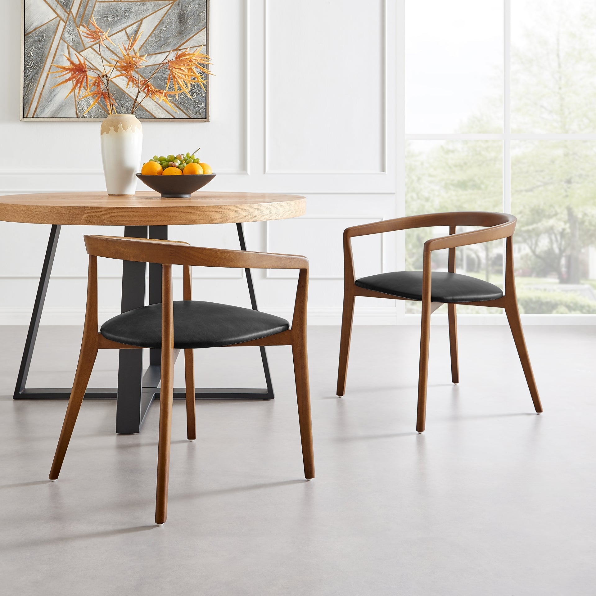 Amy  Dining Side Arm Chair (Set of 2) - What A Room