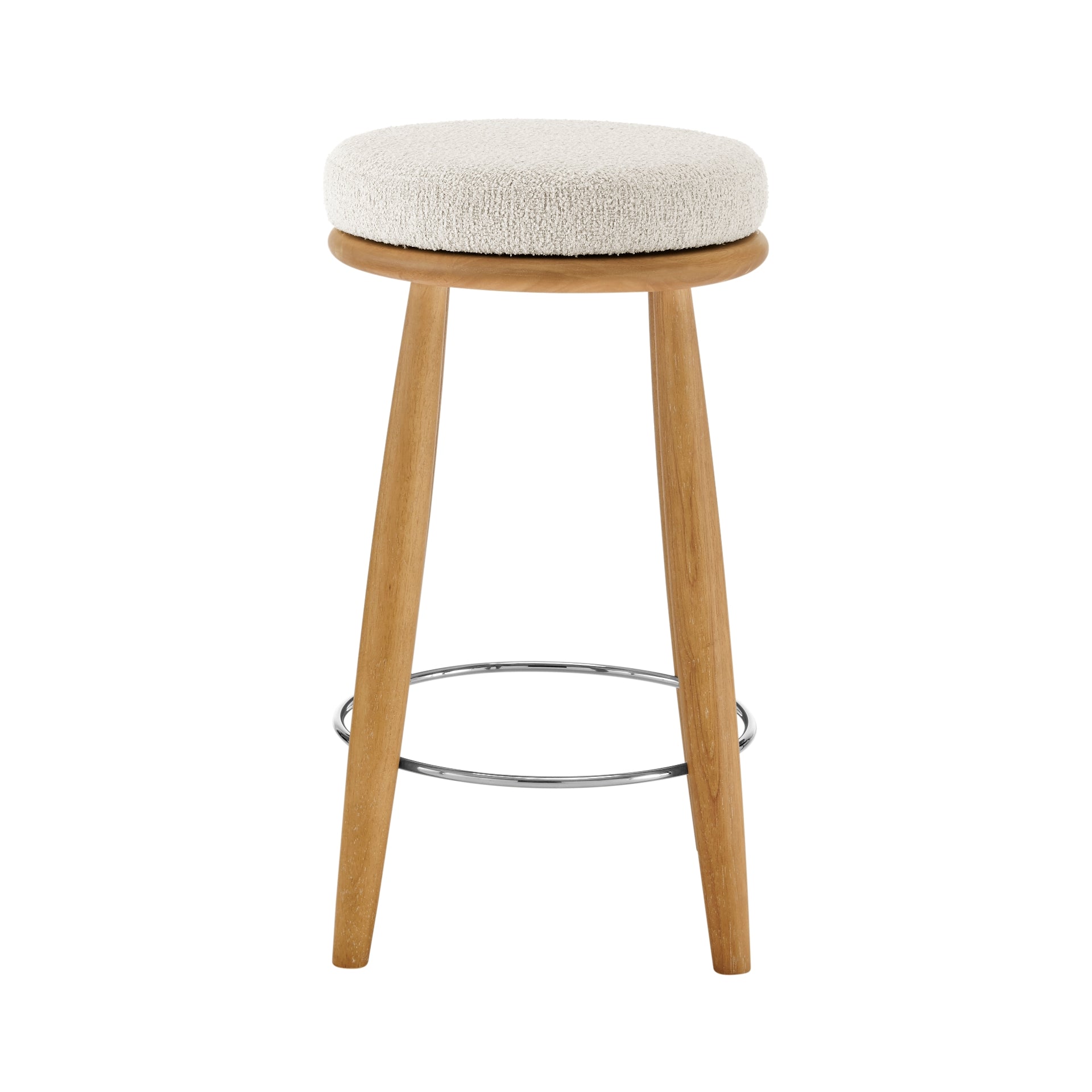 Deandre Fabric Backless Swivel Counter Stool - What A Room