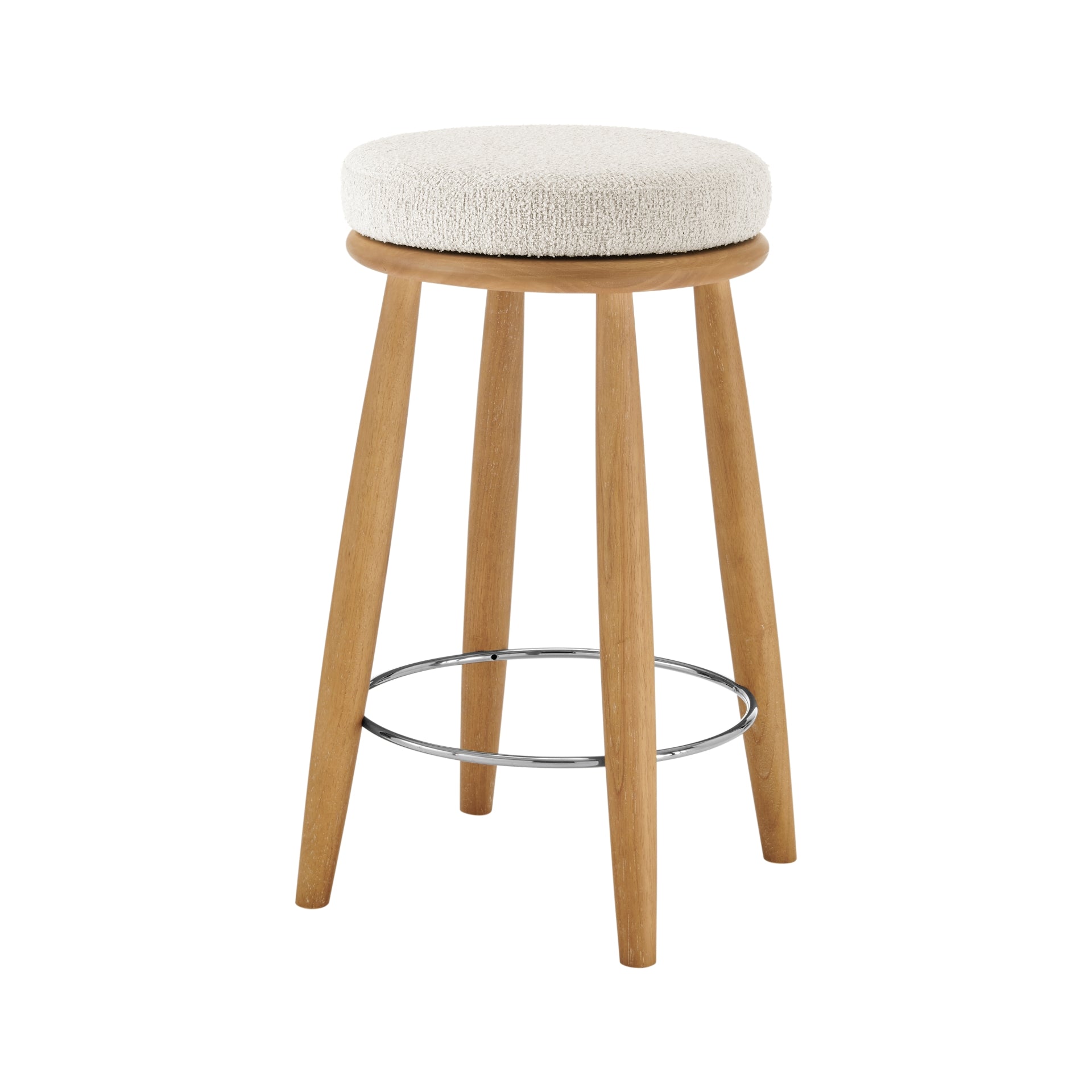 Deandre Fabric Backless Swivel Counter Stool - What A Room