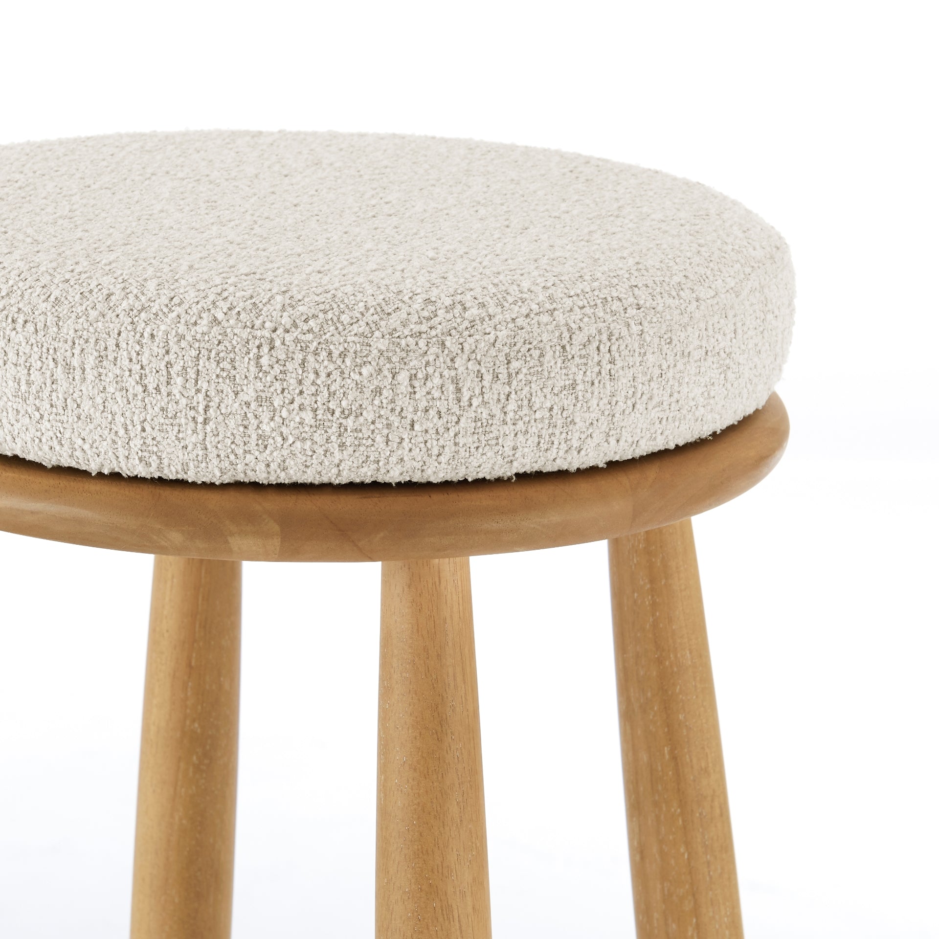 Deandre Fabric Backless Swivel Counter Stool - What A Room